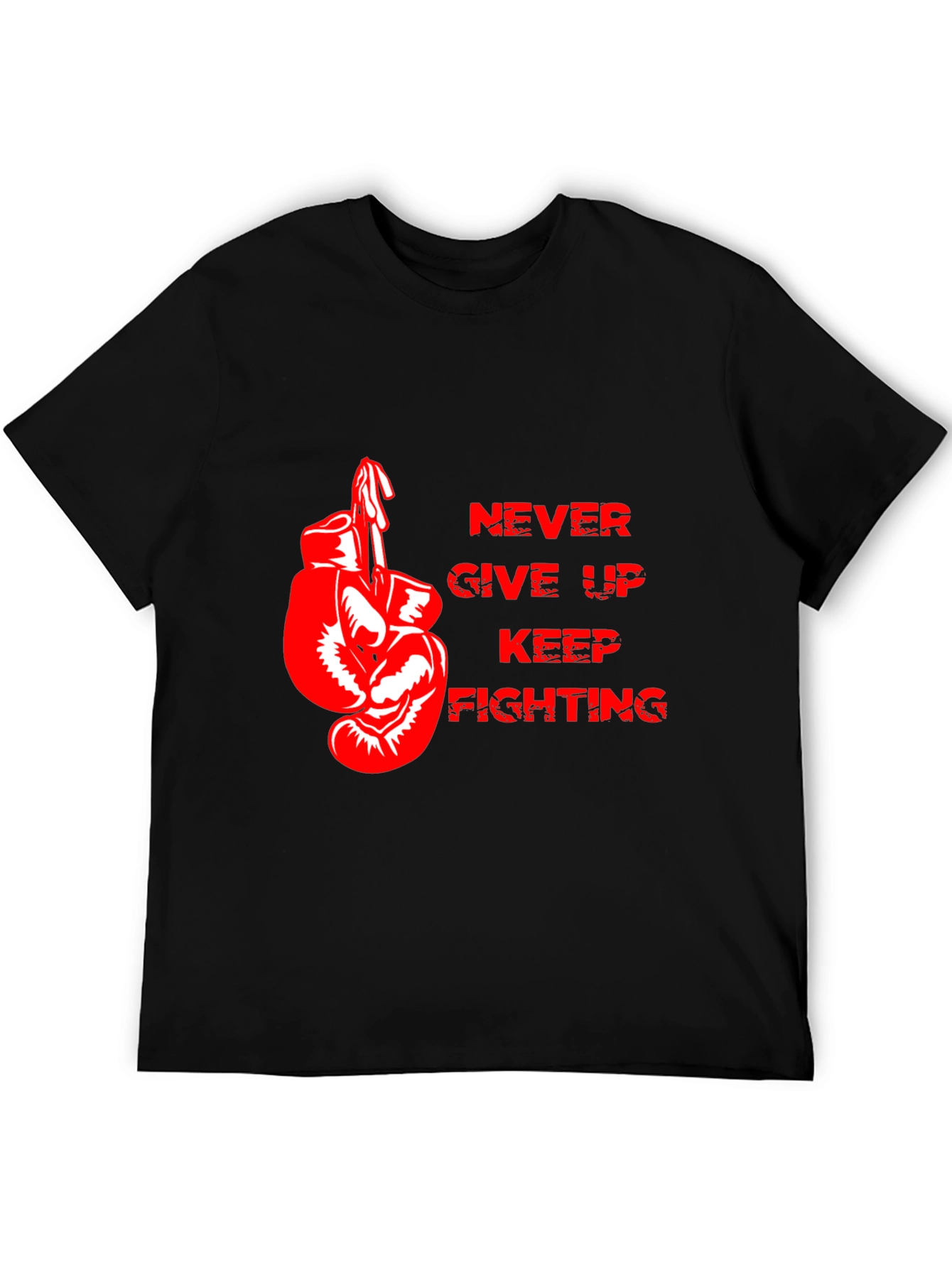 Motivational Boxing Gloves Graphic T-Shirt