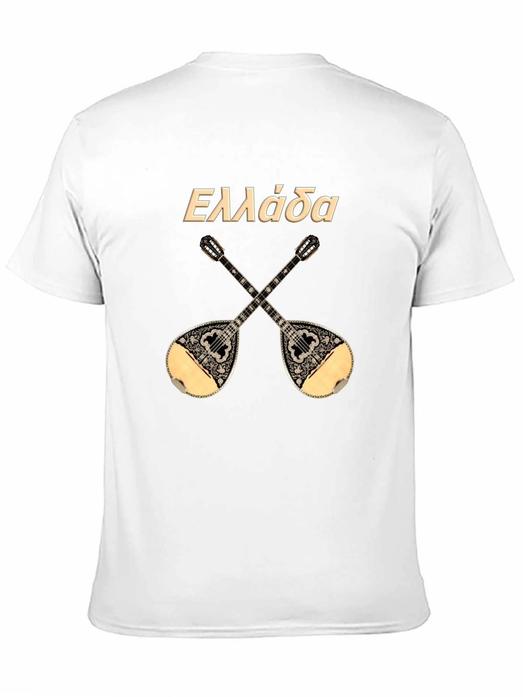 Greece Bouzouki T-Shirt - Black