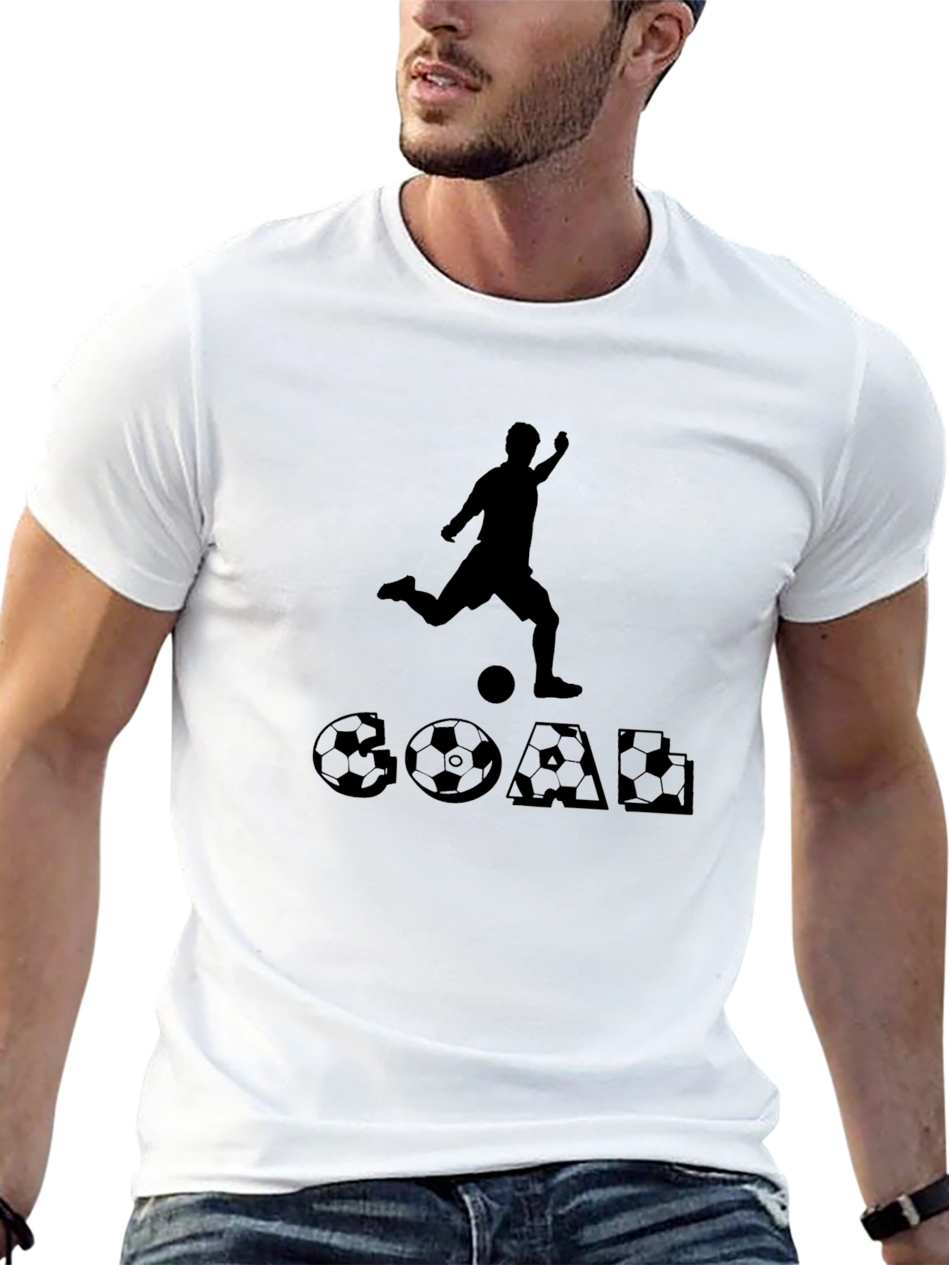 Soccer Goal T-Shirt - Black