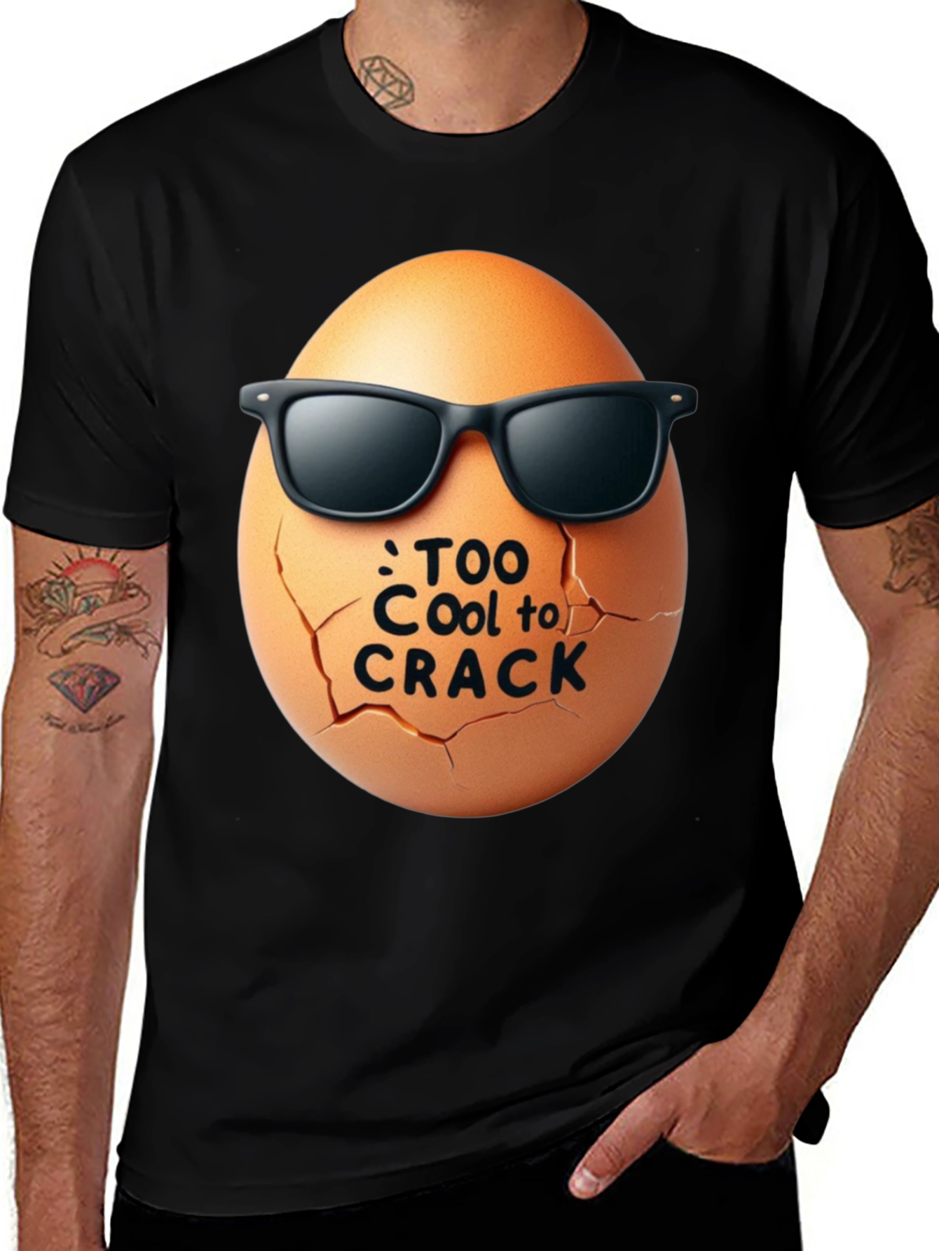 Cool Egg Graphic Tee - Too Cool to Crack