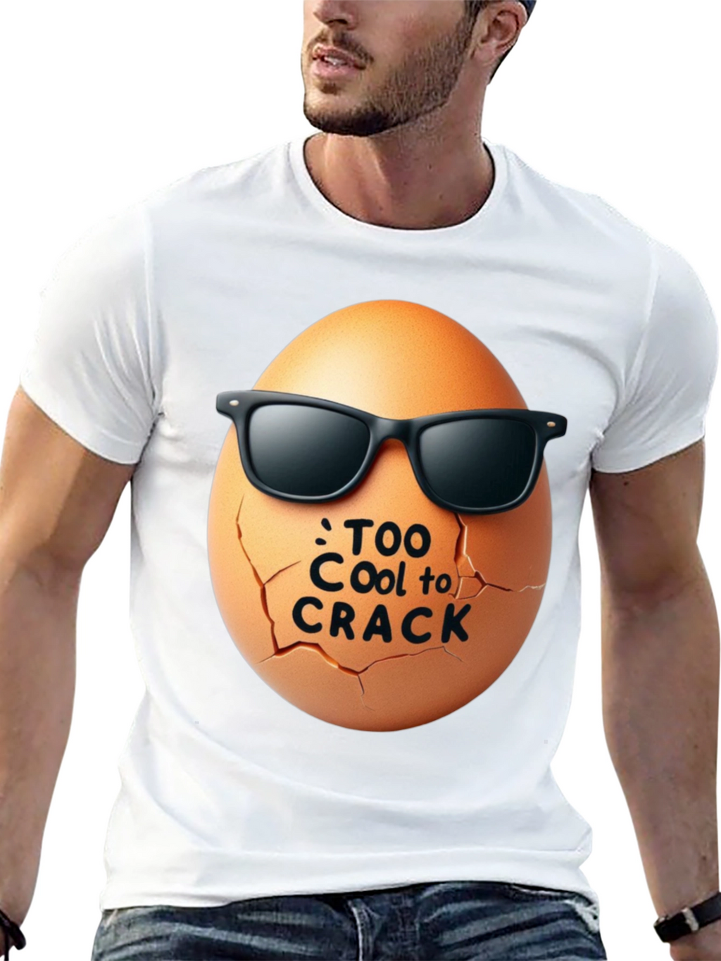 Cool Egg Graphic Tee - Too Cool to Crack