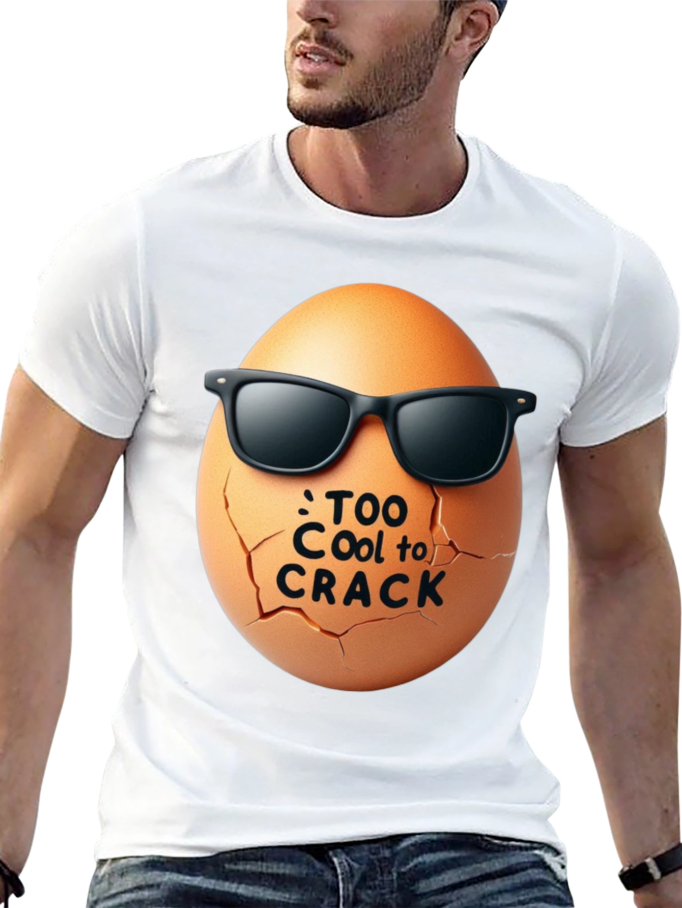 Cool Egg Graphic Tee - Too Cool to Crack