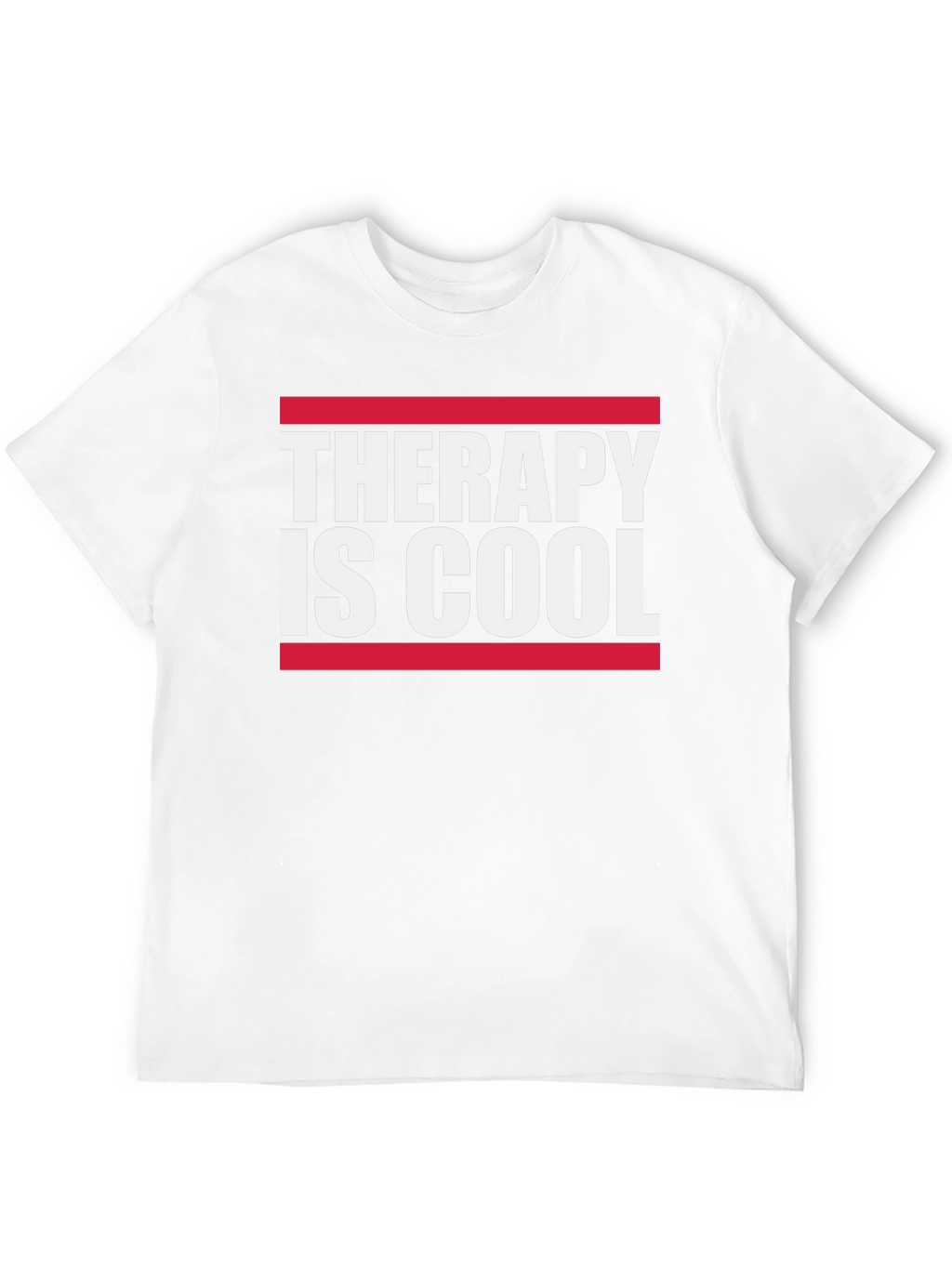 Therapy Is Cool Graphic Tee - Black Cotton T-Shirt