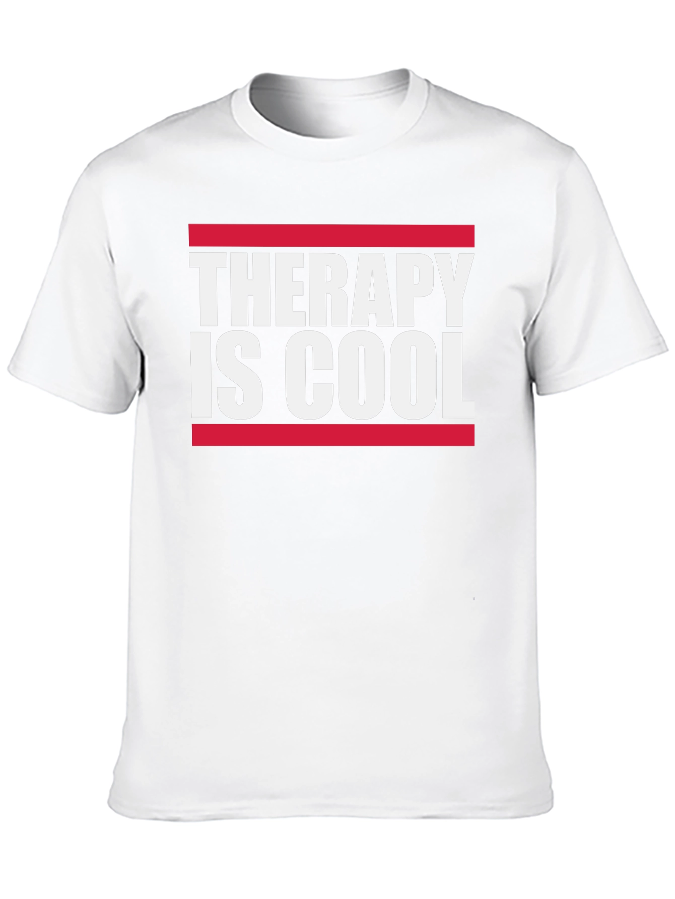 Therapy Is Cool Graphic Tee - Black Cotton T-Shirt