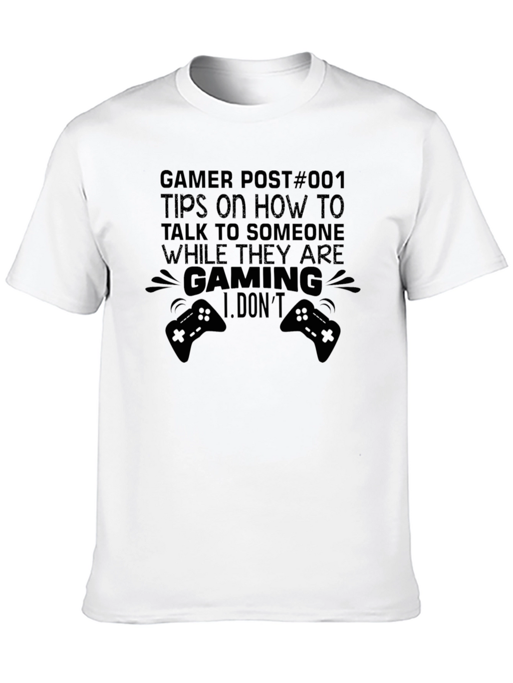 Gamer Tips Graphic T-Shirt - Black