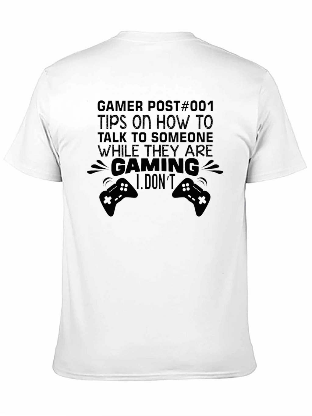 Gamer Tips Graphic T-Shirt - Black