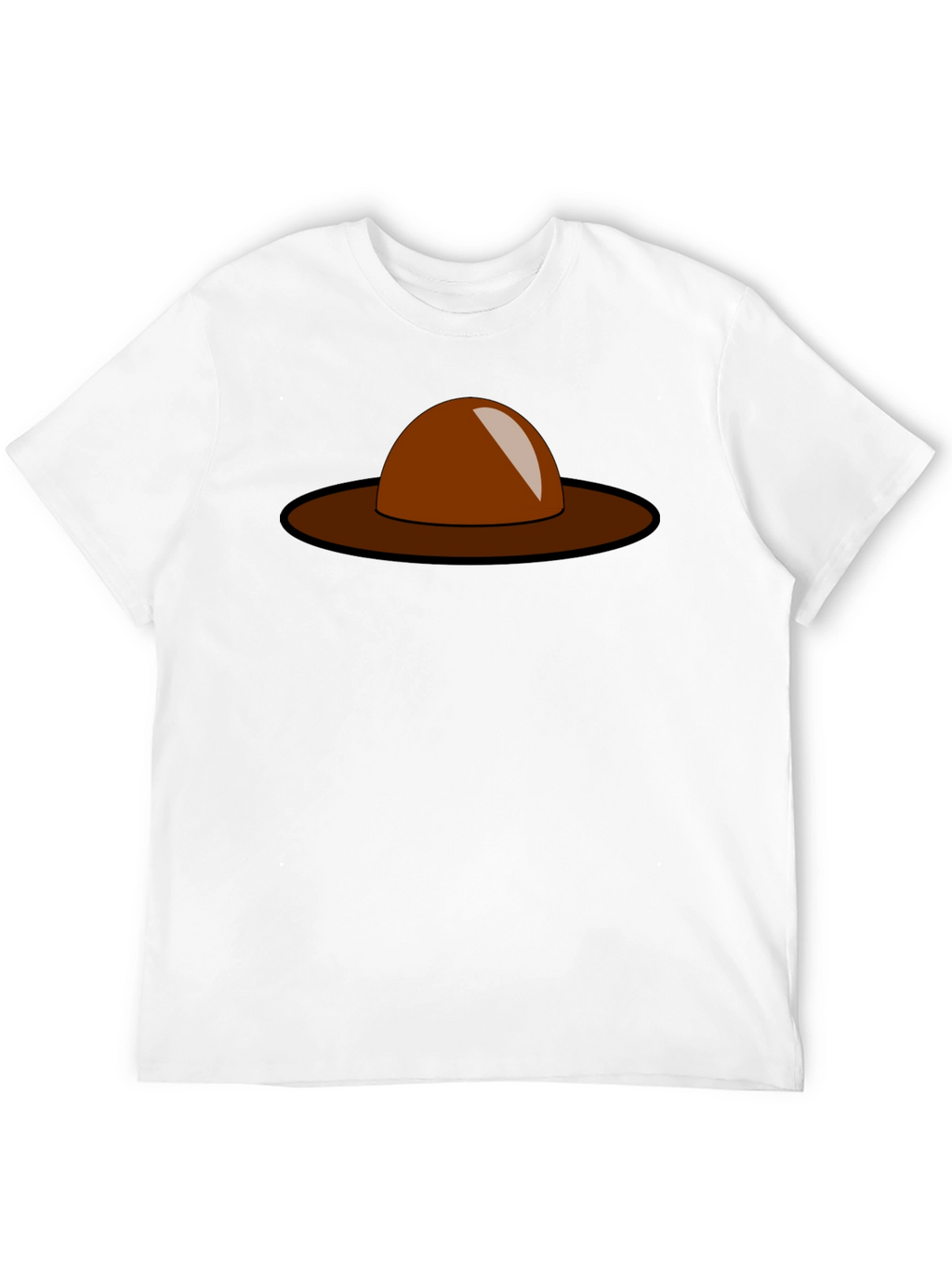 Brown Hat Graphic Tee - Stylish Casual Wear