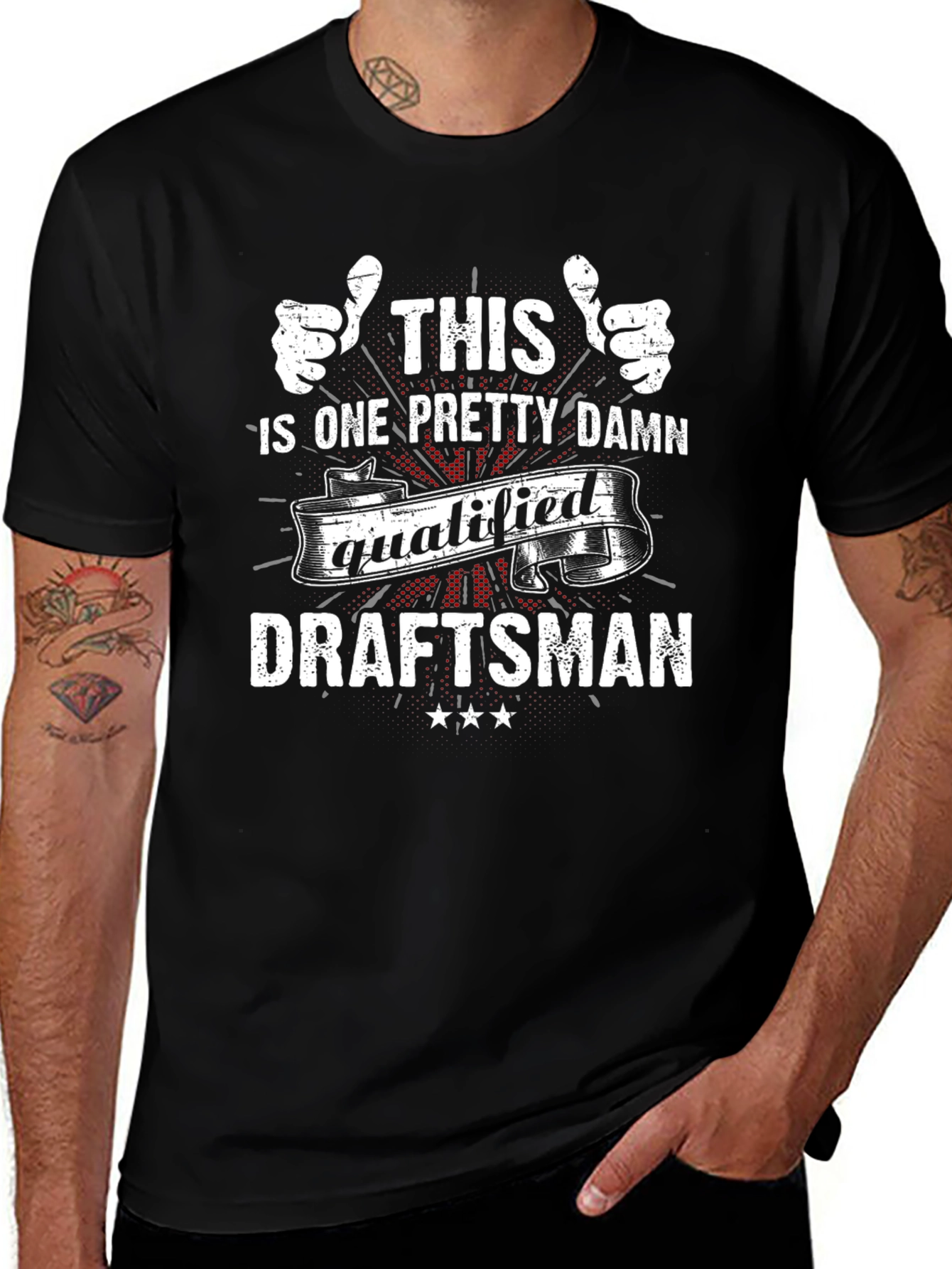 Qualified Draftsman Graphic T-Shirt