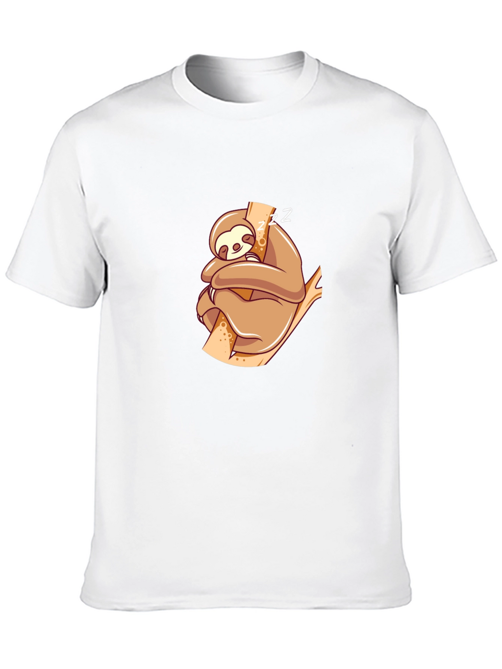 Cute Sloth Nap T-Shirt - Black
