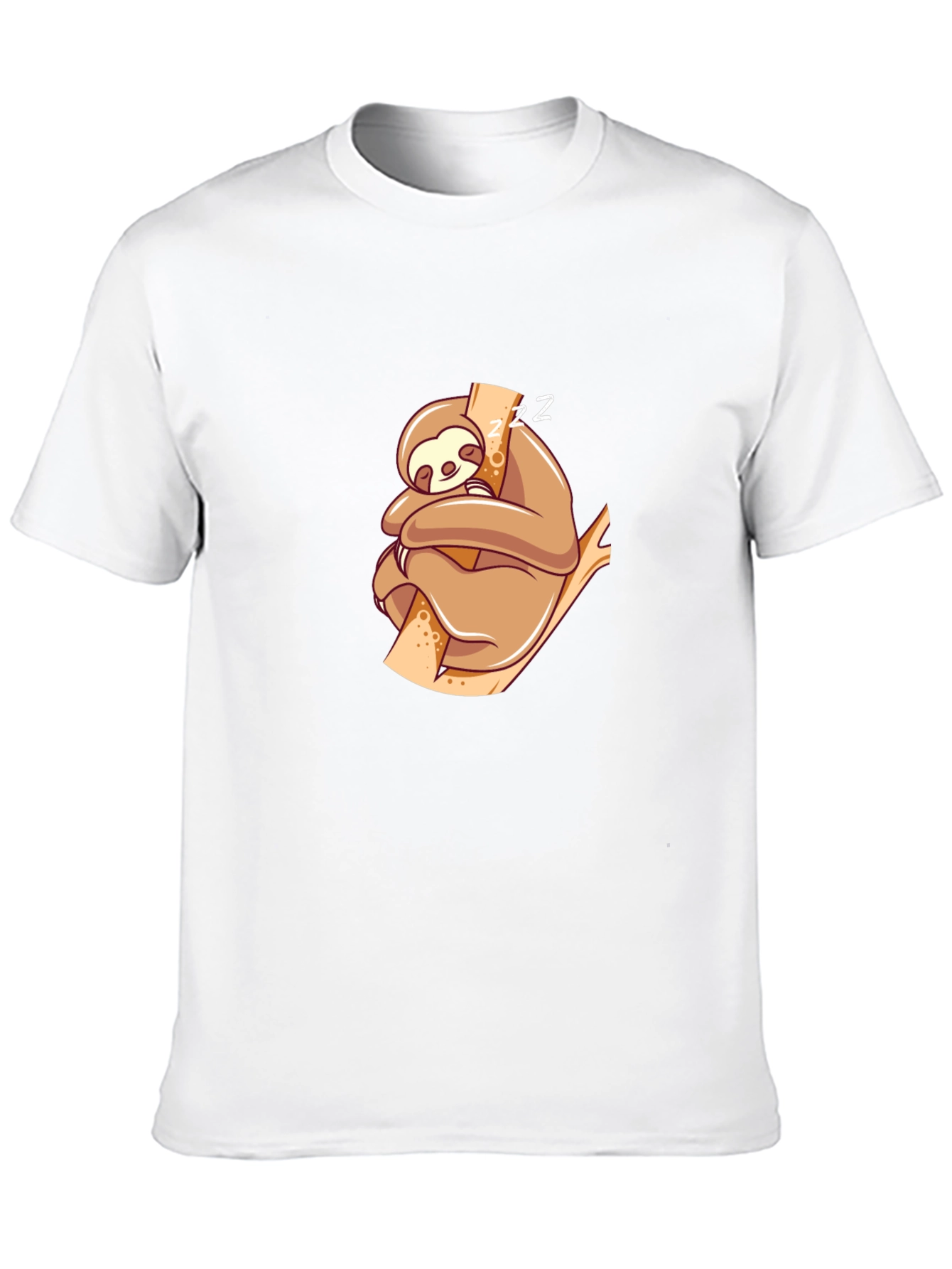 Cute Sloth Nap T-Shirt - Black