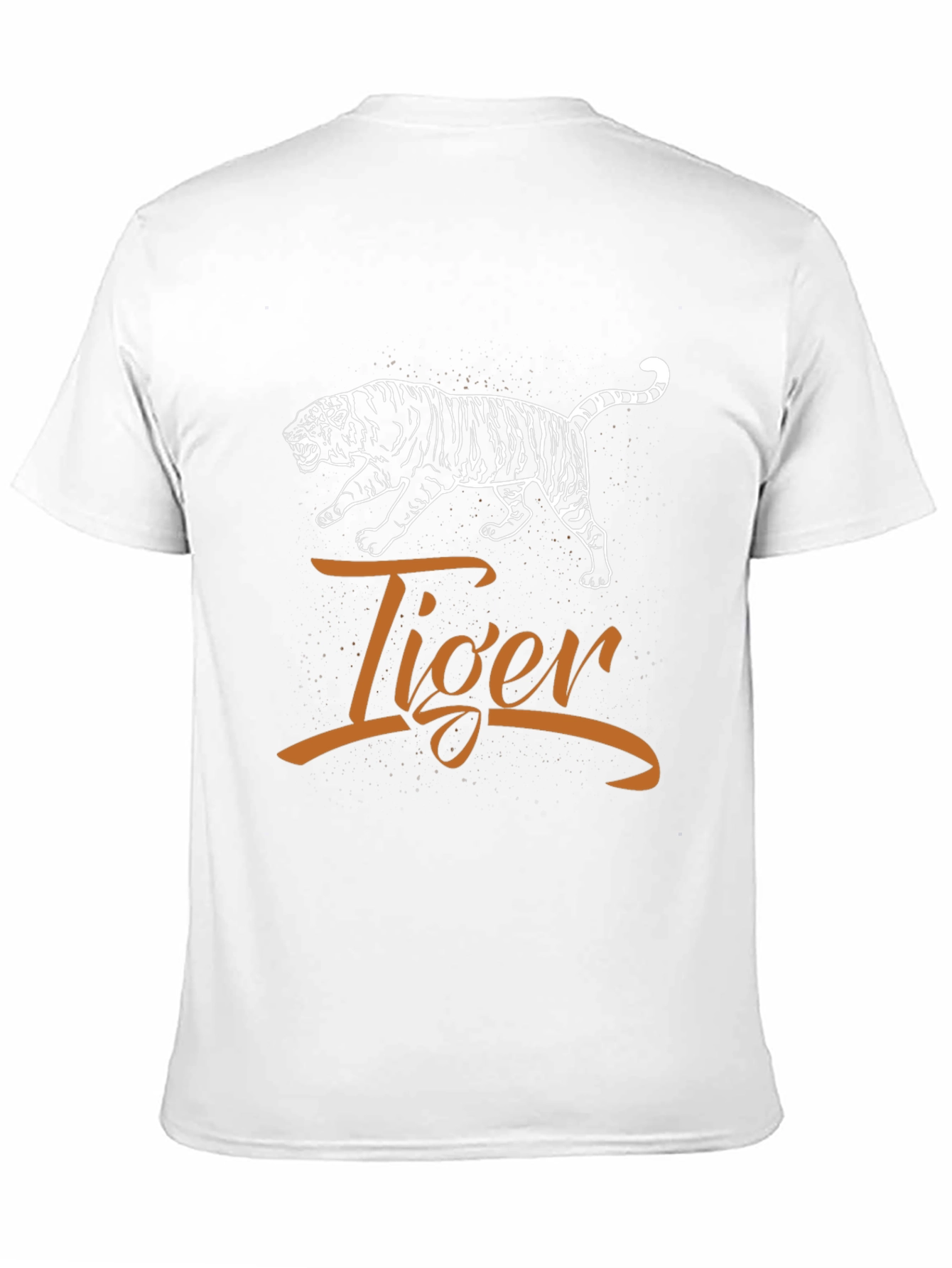 Tiger Graphic Print Tee - Unisex Black Cotton Shirt