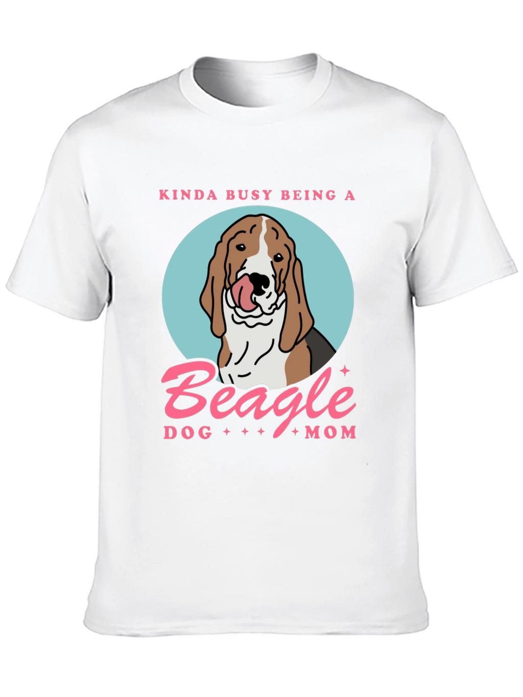 Beagle Dog Mom T-Shirt - Cute & Comfy!