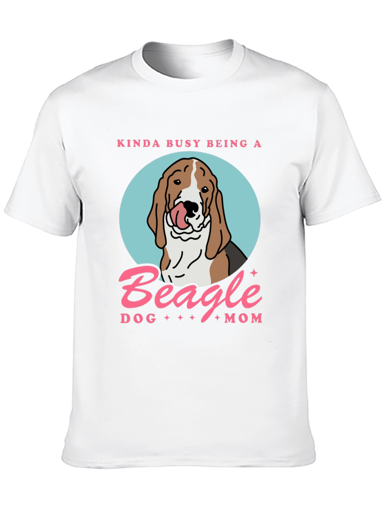 Beagle Dog Mom T-Shirt - Cute & Comfy!