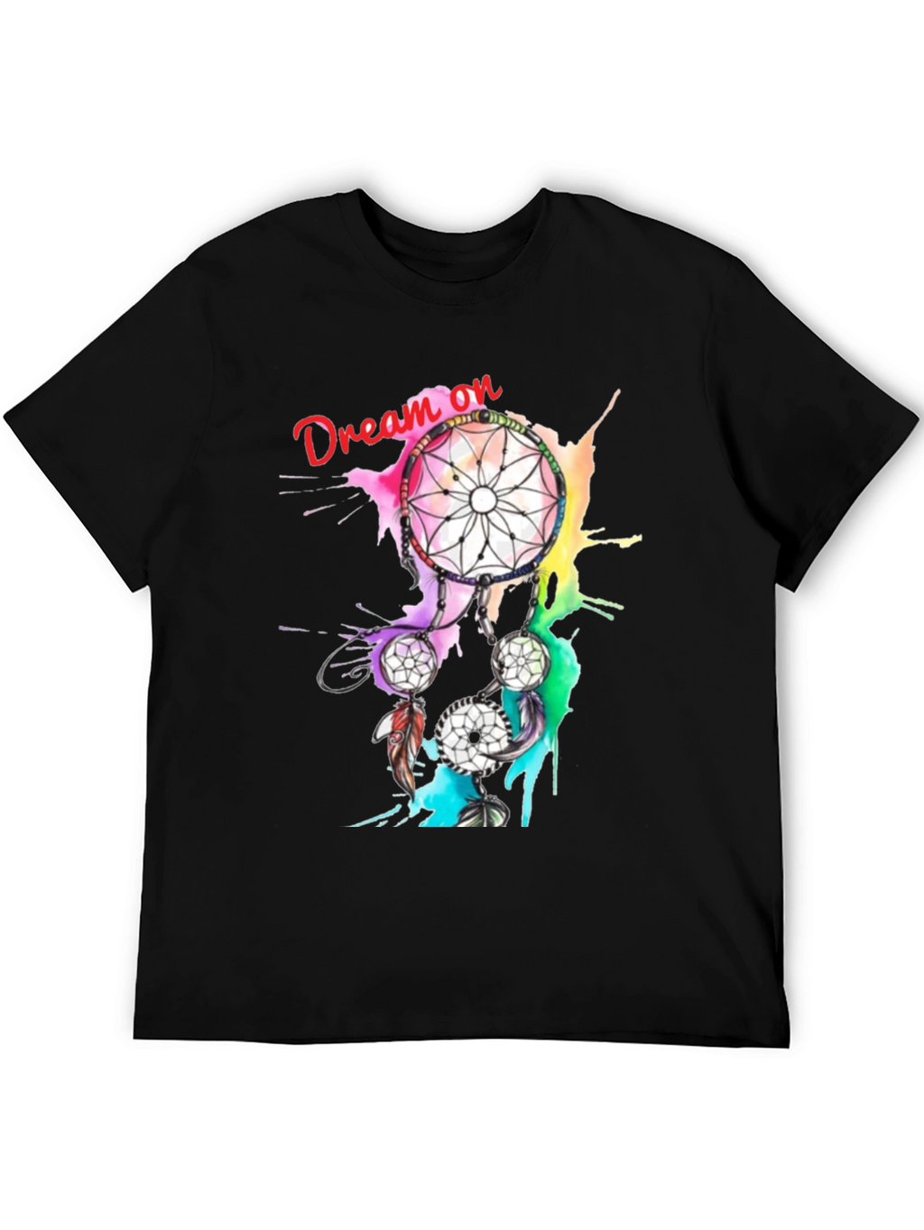 Dream On Dreamcatcher Graphic Tee - Black T-Shirt