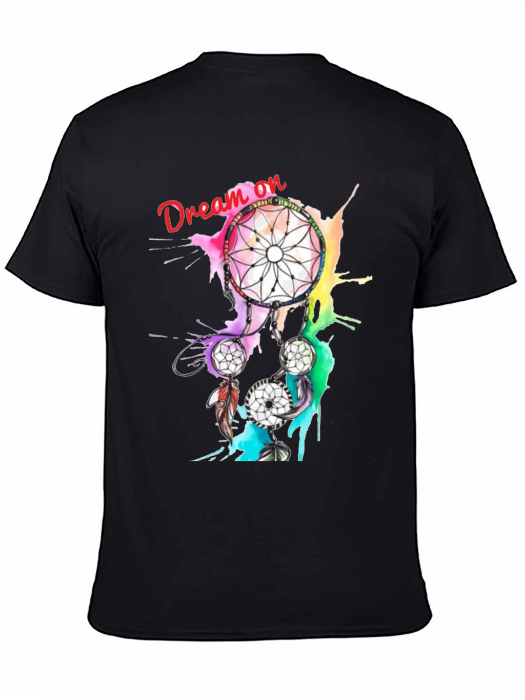 Dream On Dreamcatcher Graphic Tee - Black T-Shirt