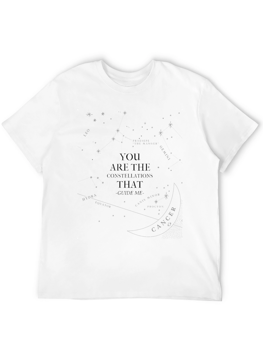Constellation Guide Tee - Black Graphic T-Shirt