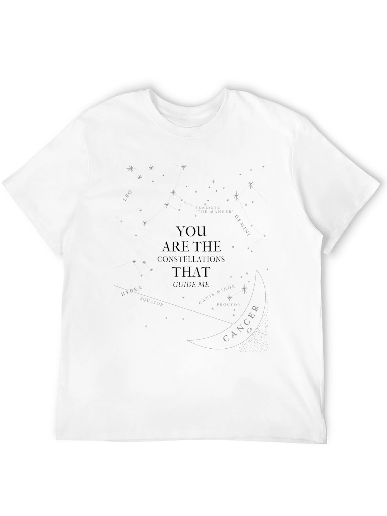 Constellation Guide Tee - Black Graphic T-Shirt