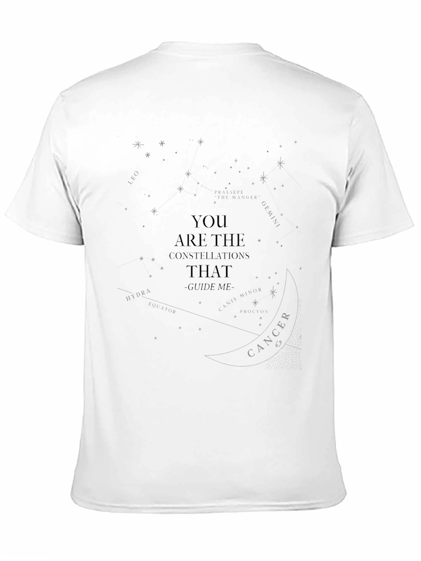 Constellation Guide Tee - Black Graphic T-Shirt