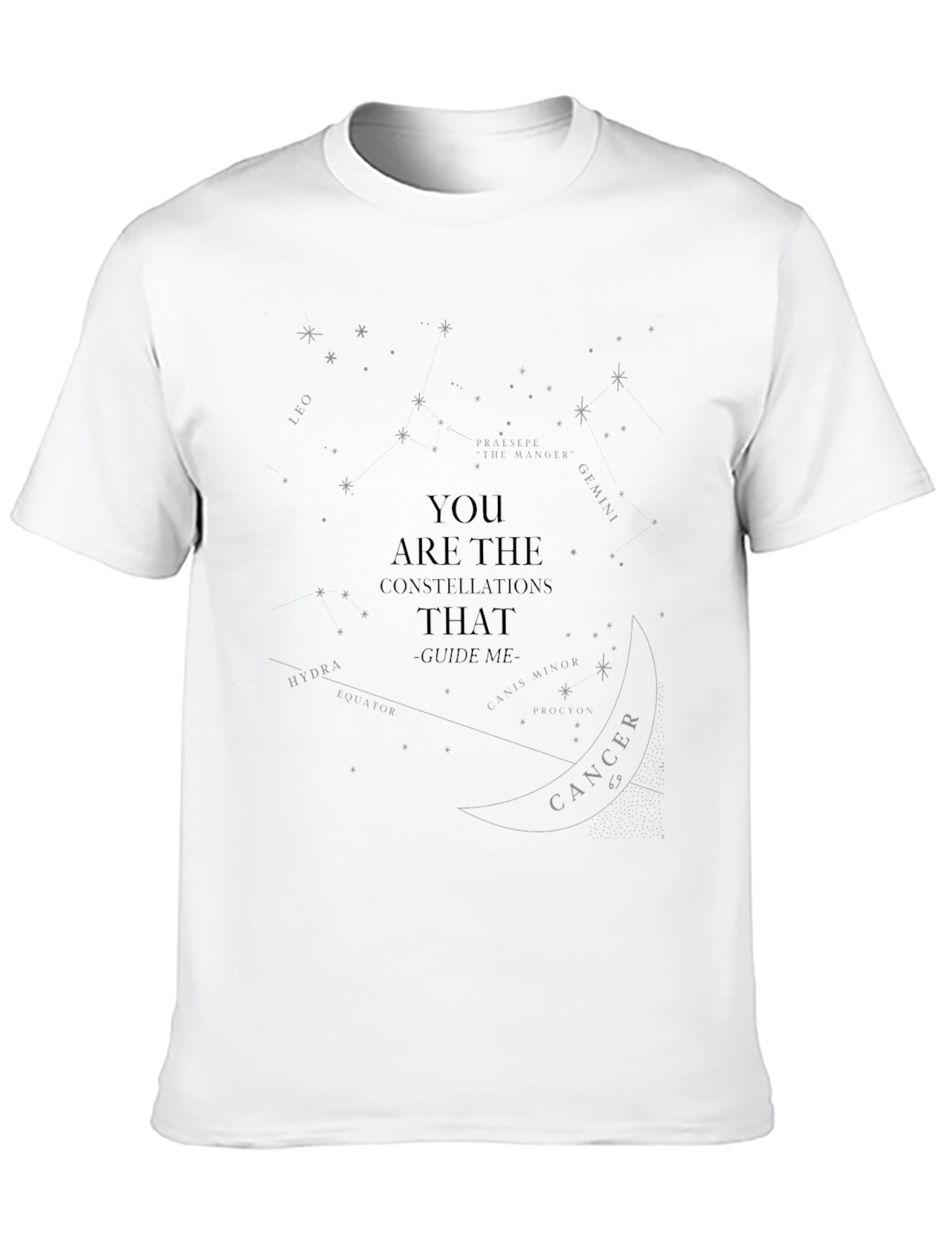 Constellation Guide Tee - Black Graphic T-Shirt
