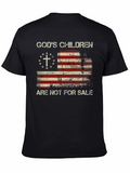 Gods Children Patriotic USA Flag T-Shirt