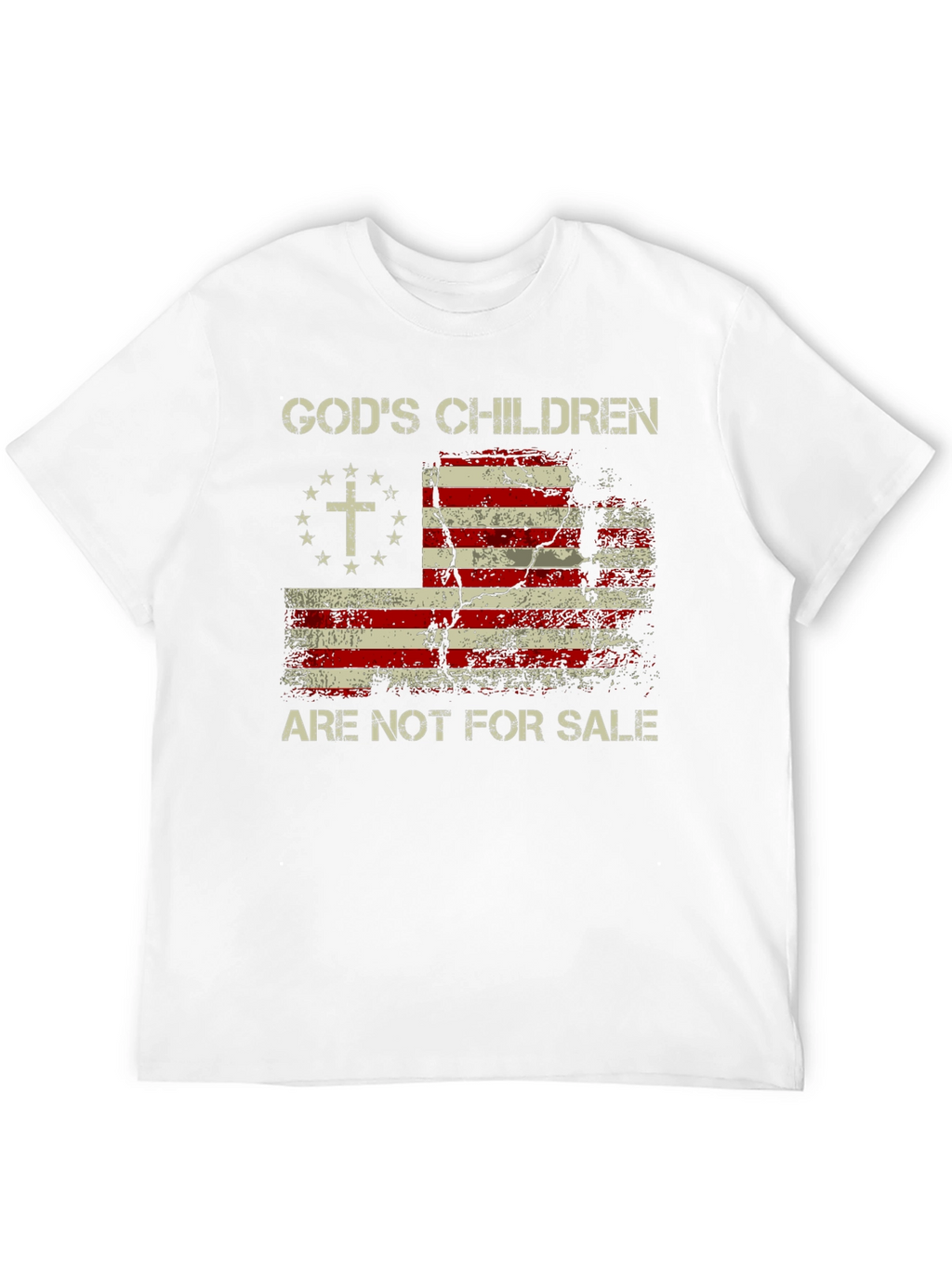 Gods Children Patriotic USA Flag T-Shirt