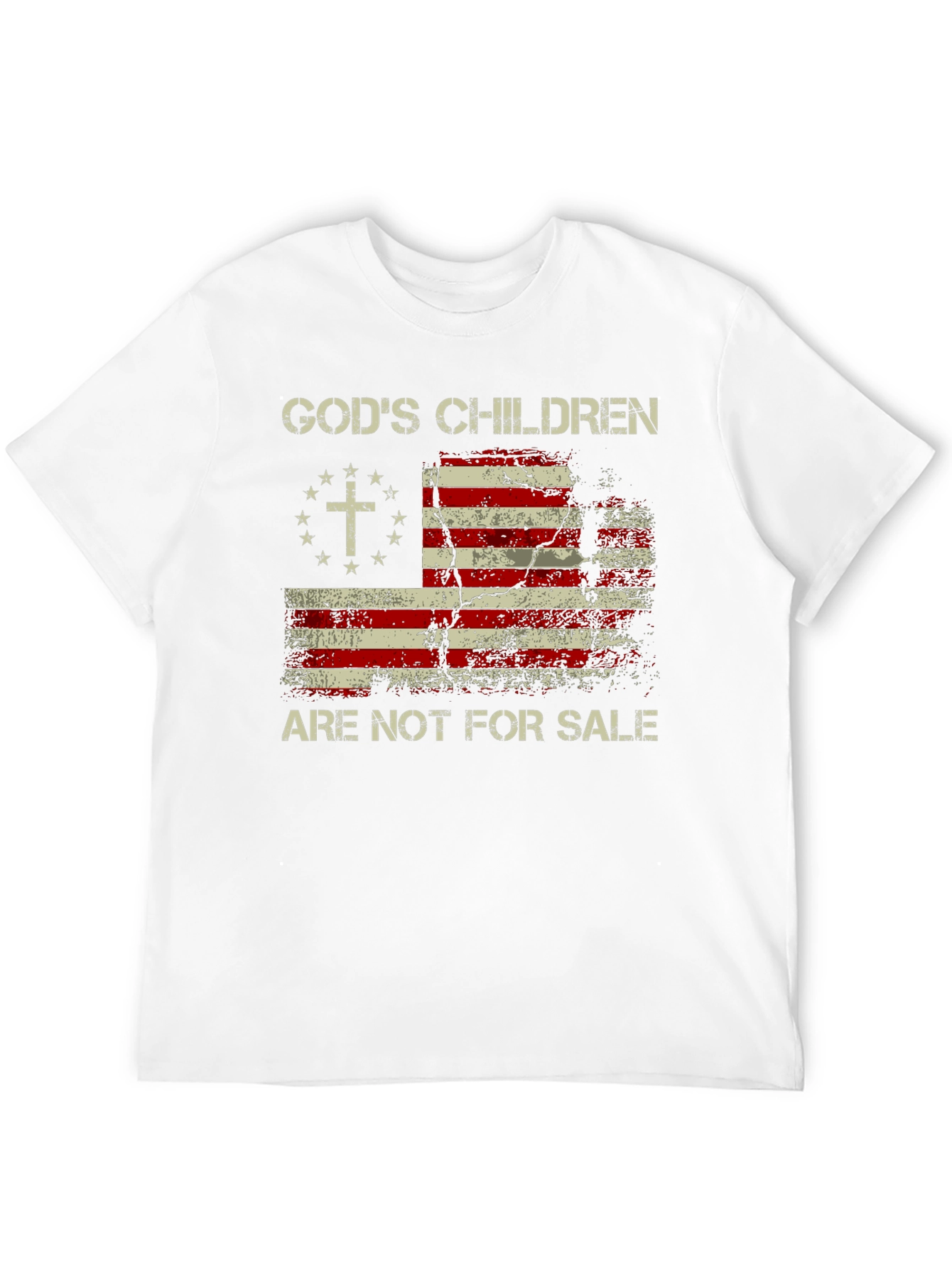 Gods Children Patriotic USA Flag T-Shirt
