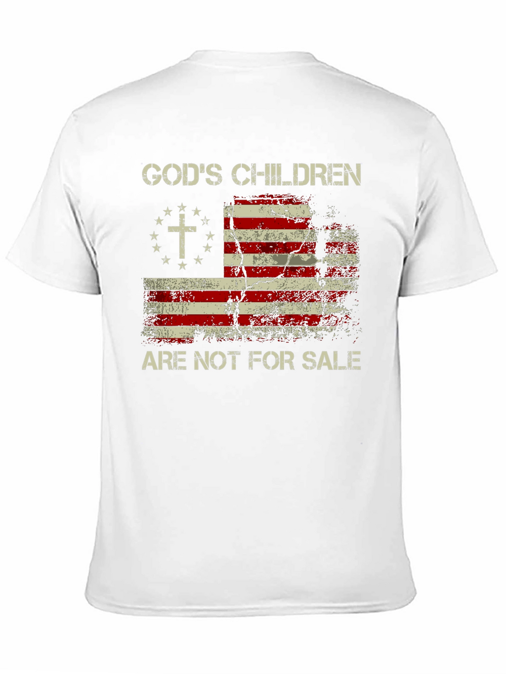 Gods Children Patriotic USA Flag T-Shirt