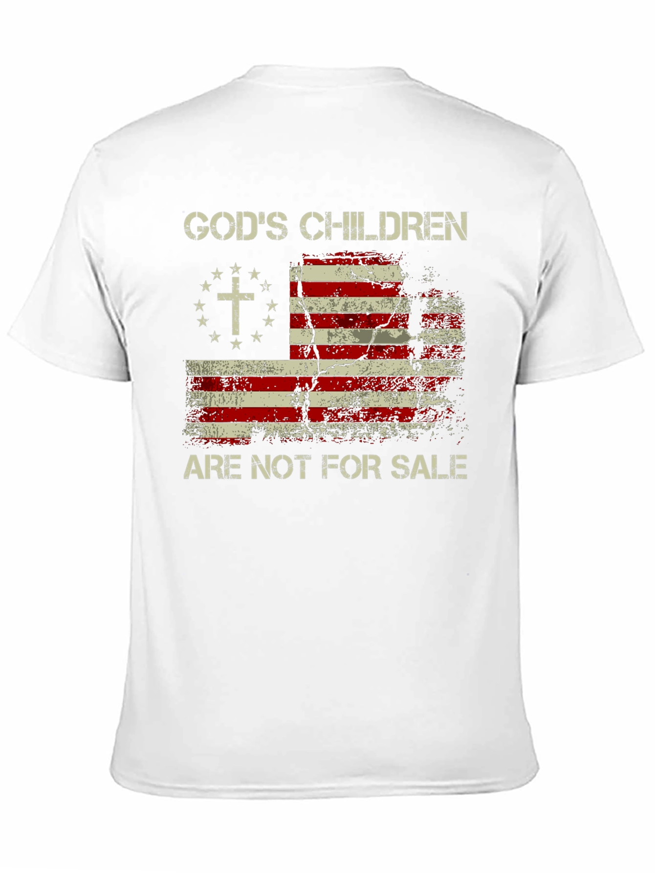 Gods Children Patriotic USA Flag T-Shirt