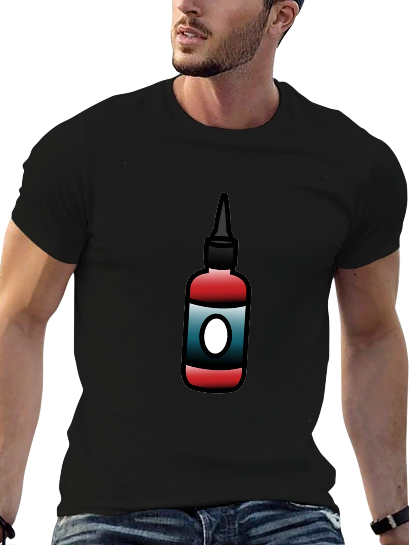 Tattoo Ink Bottle Graphic Tee - Cool Artist Design