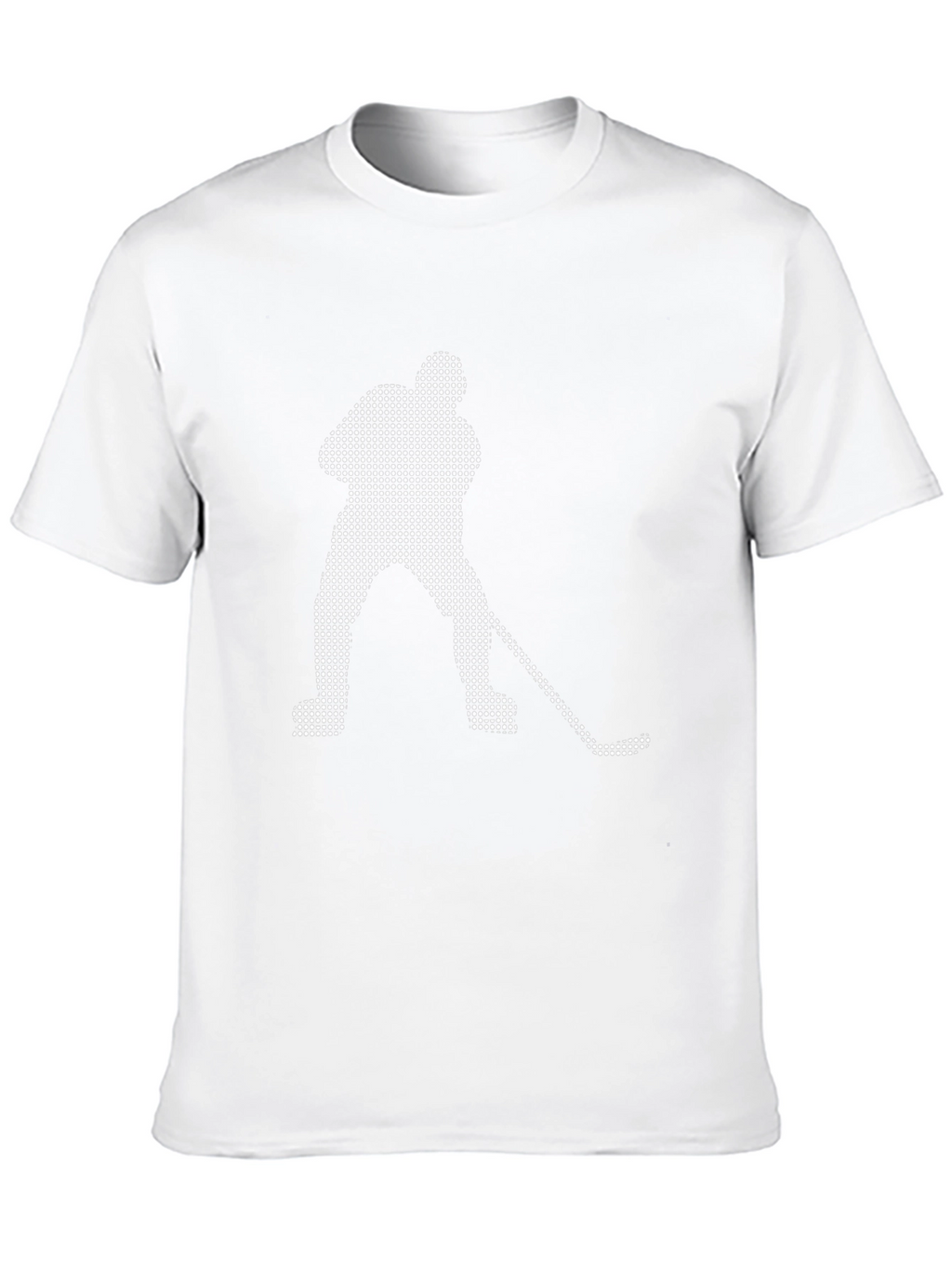 Hockey Player Dot Art Graphic T-Shirt