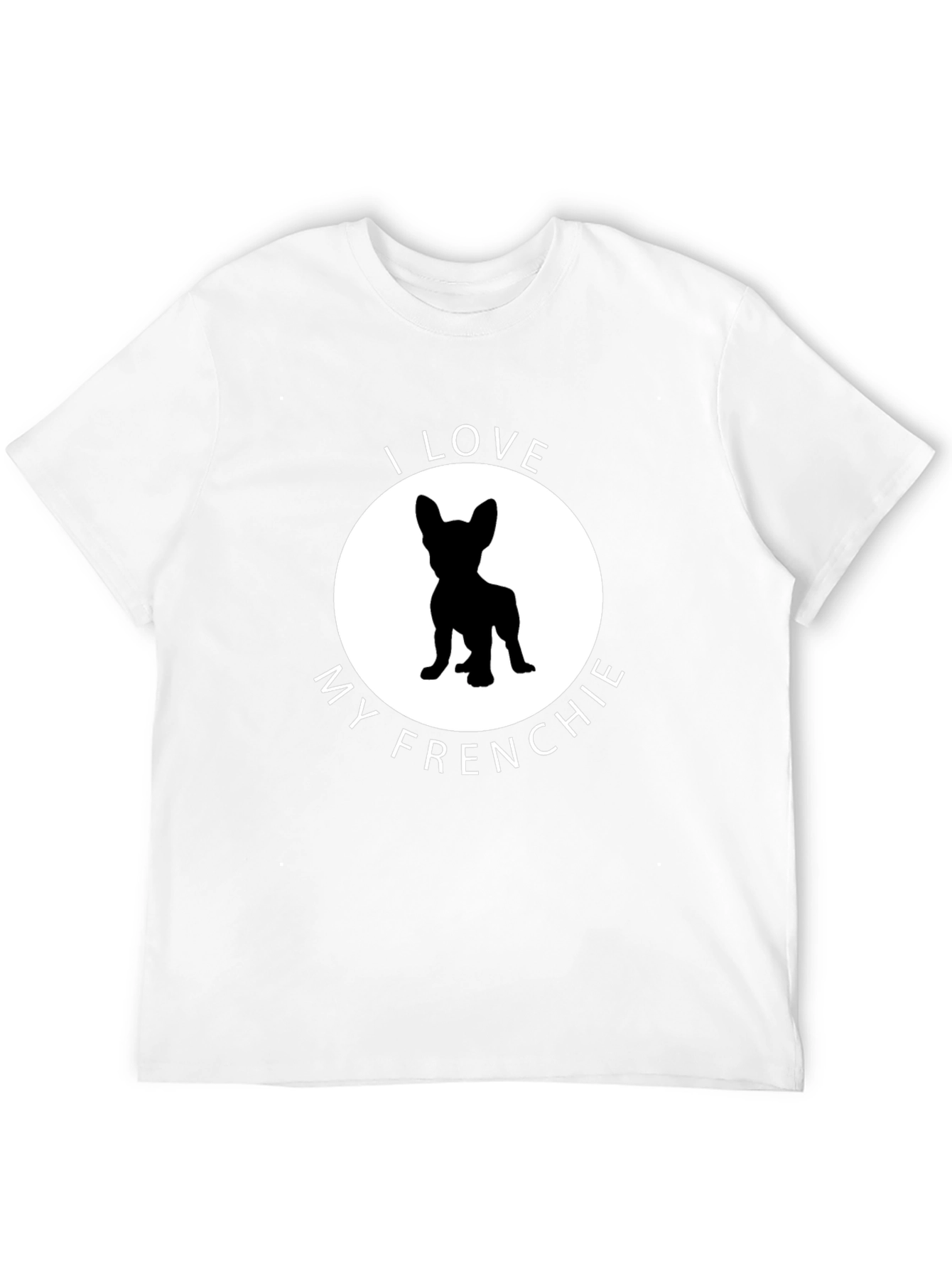 I Love My Frenchie Graphic Tee - Black