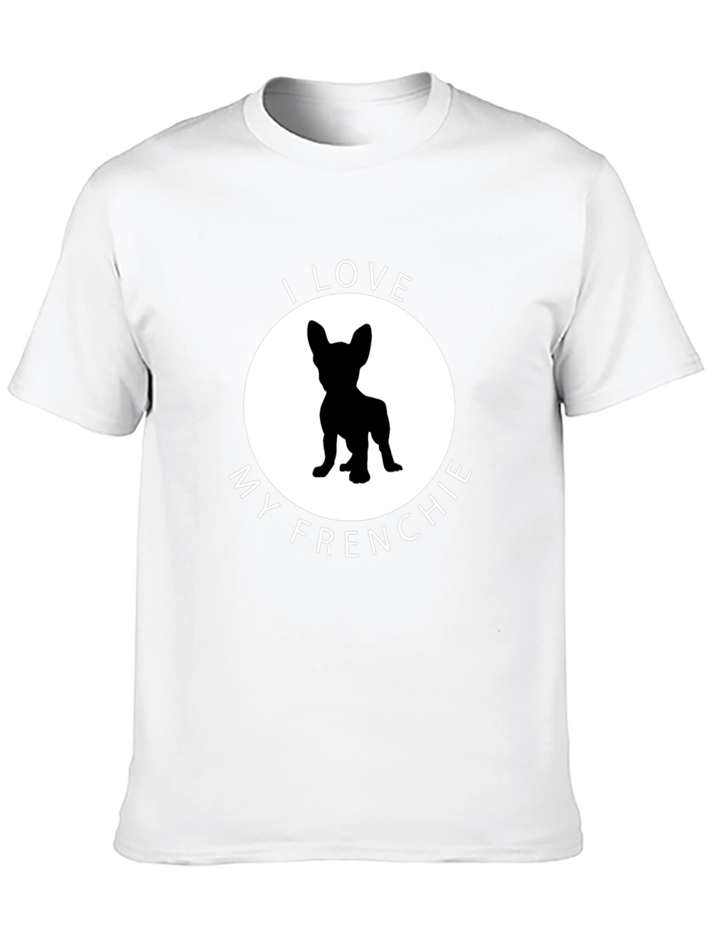 I Love My Frenchie Graphic Tee - Black