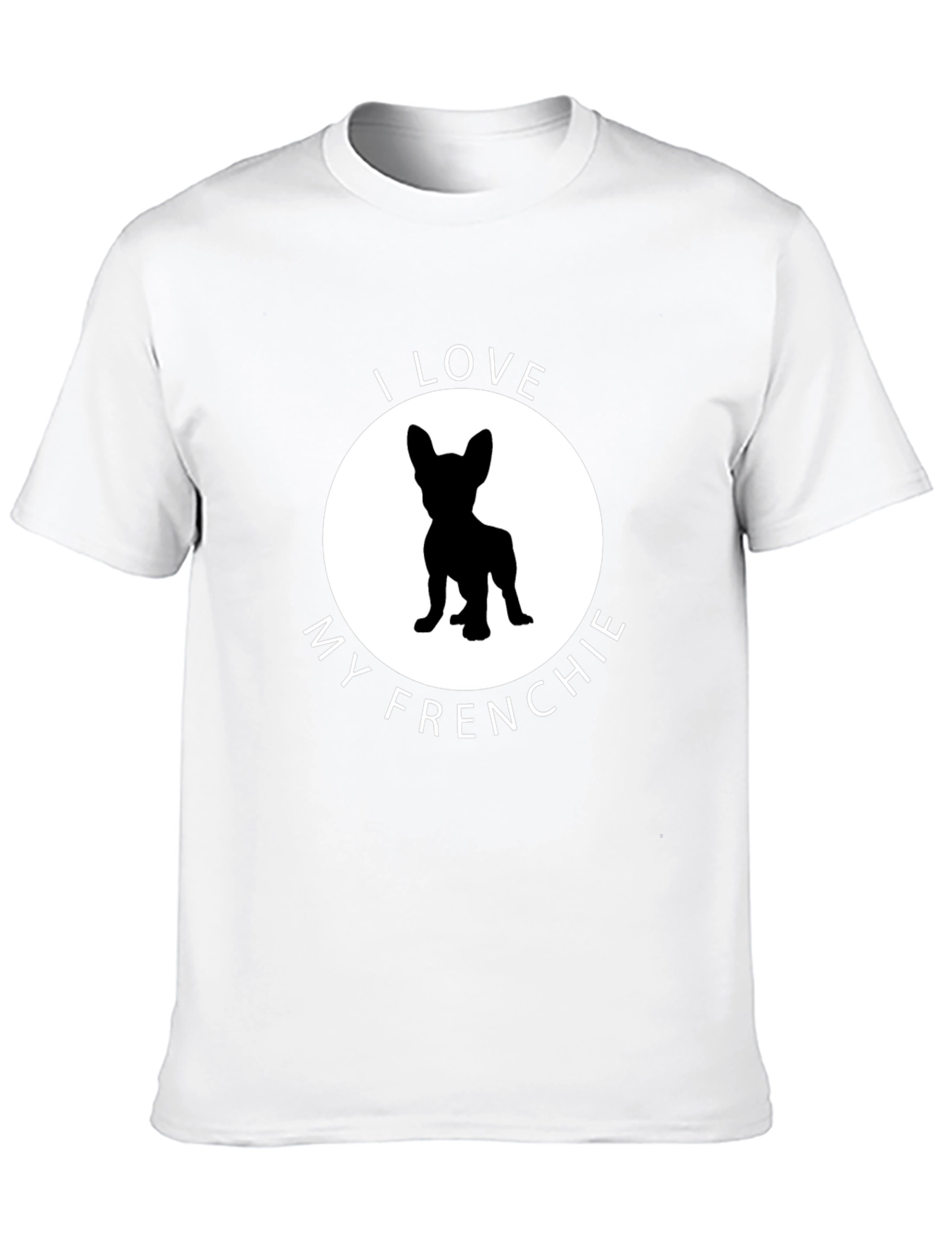 I Love My Frenchie Graphic Tee - Black