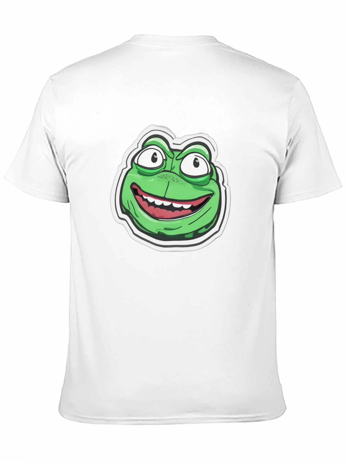 Frog Cartoon Graphic Black T-Shirt