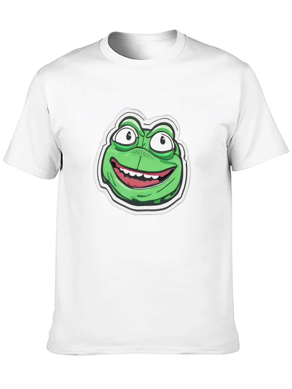 Frog Cartoon Graphic Black T-Shirt
