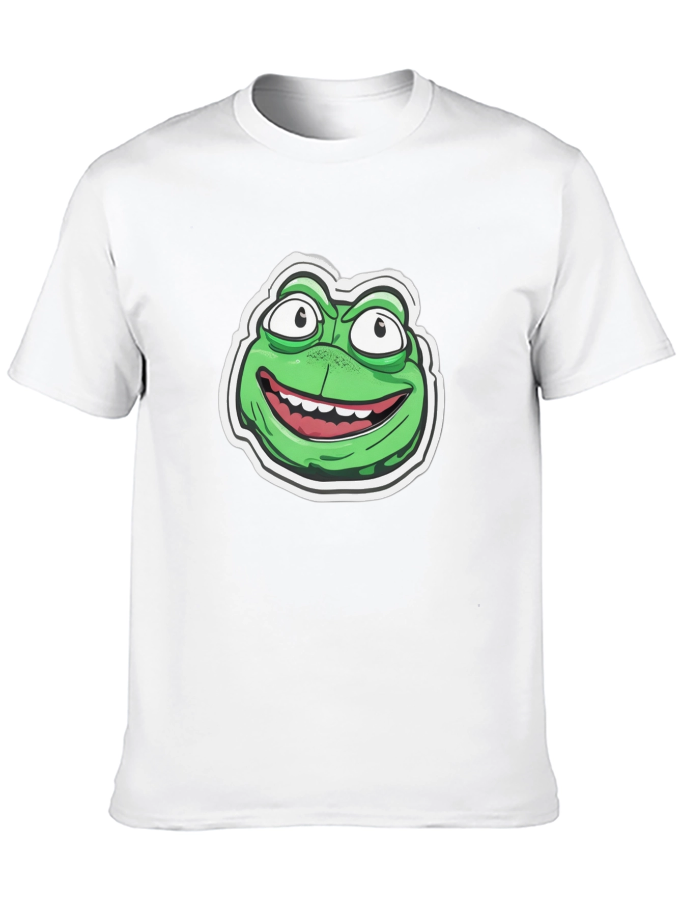 Frog Cartoon Graphic Black T-Shirt
