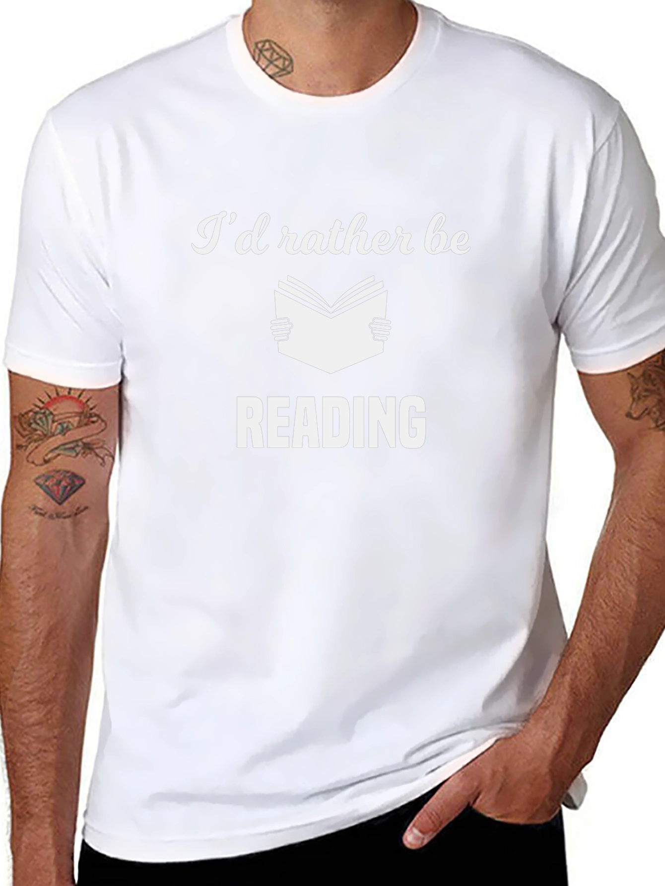 Id Rather Be Reading Black T-Shirt