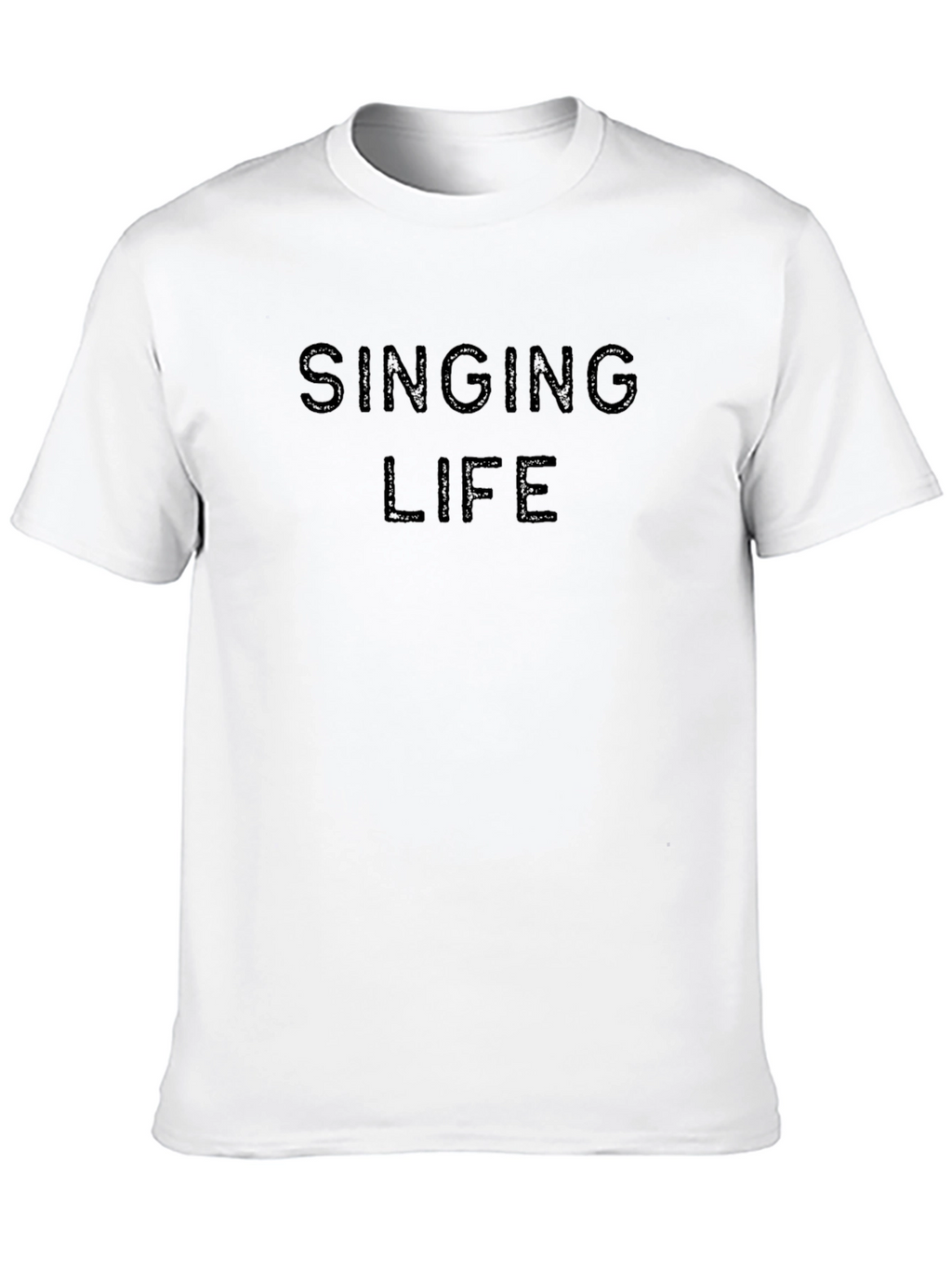 Singing Life Black Graphic Tee - Stylish Comfort