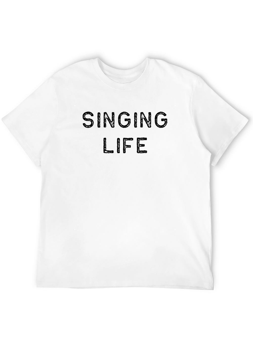 Singing Life Black Graphic Tee - Stylish Comfort