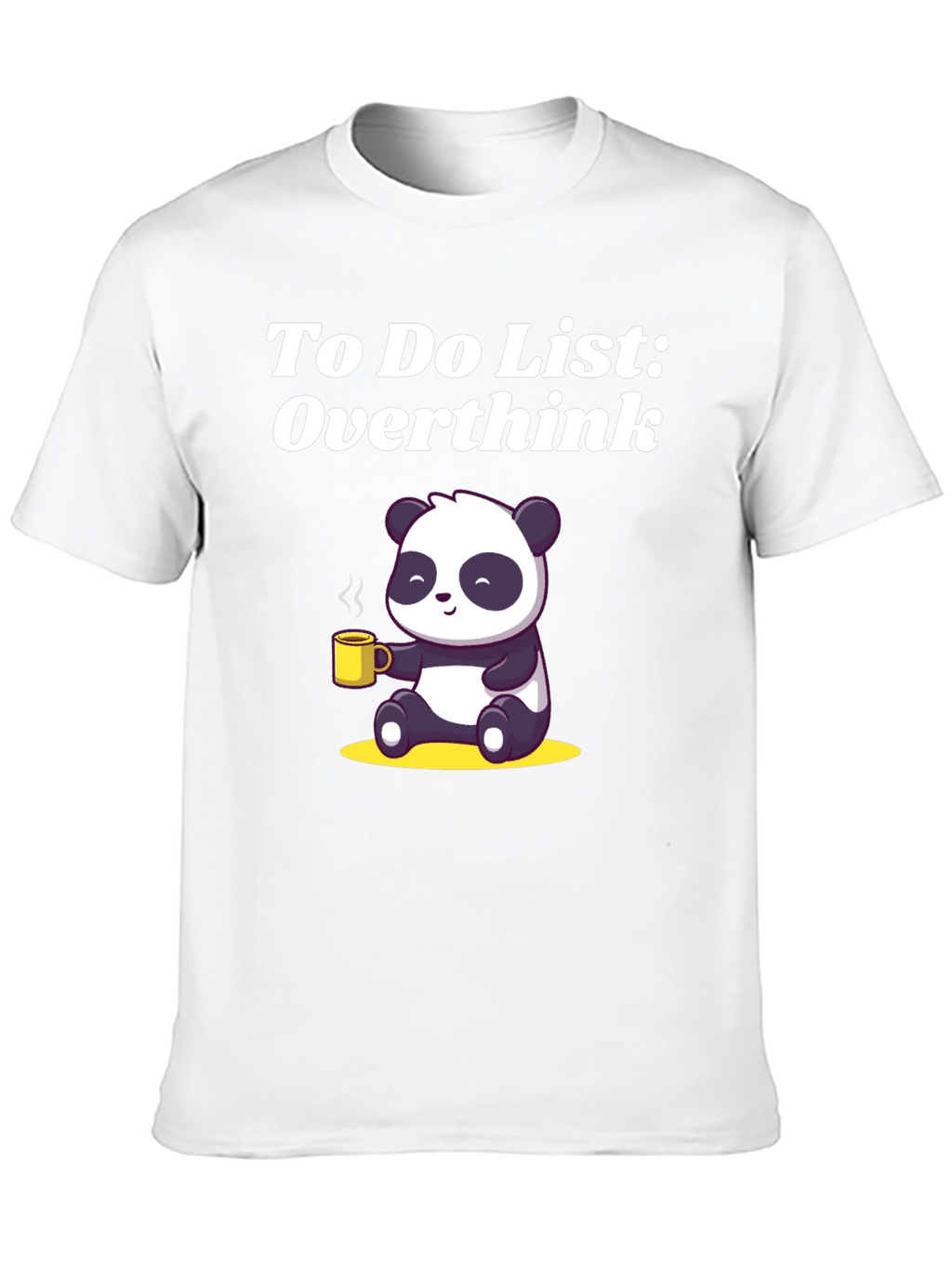 Overthink Panda T-Shirt - Funny & Relatable