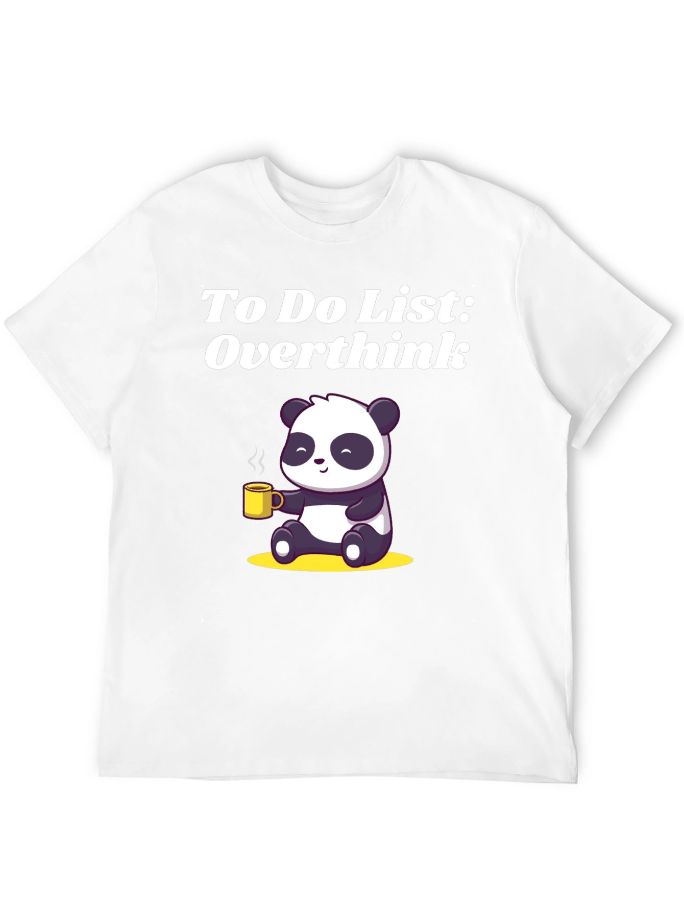 Overthink Panda T-Shirt - Funny & Relatable