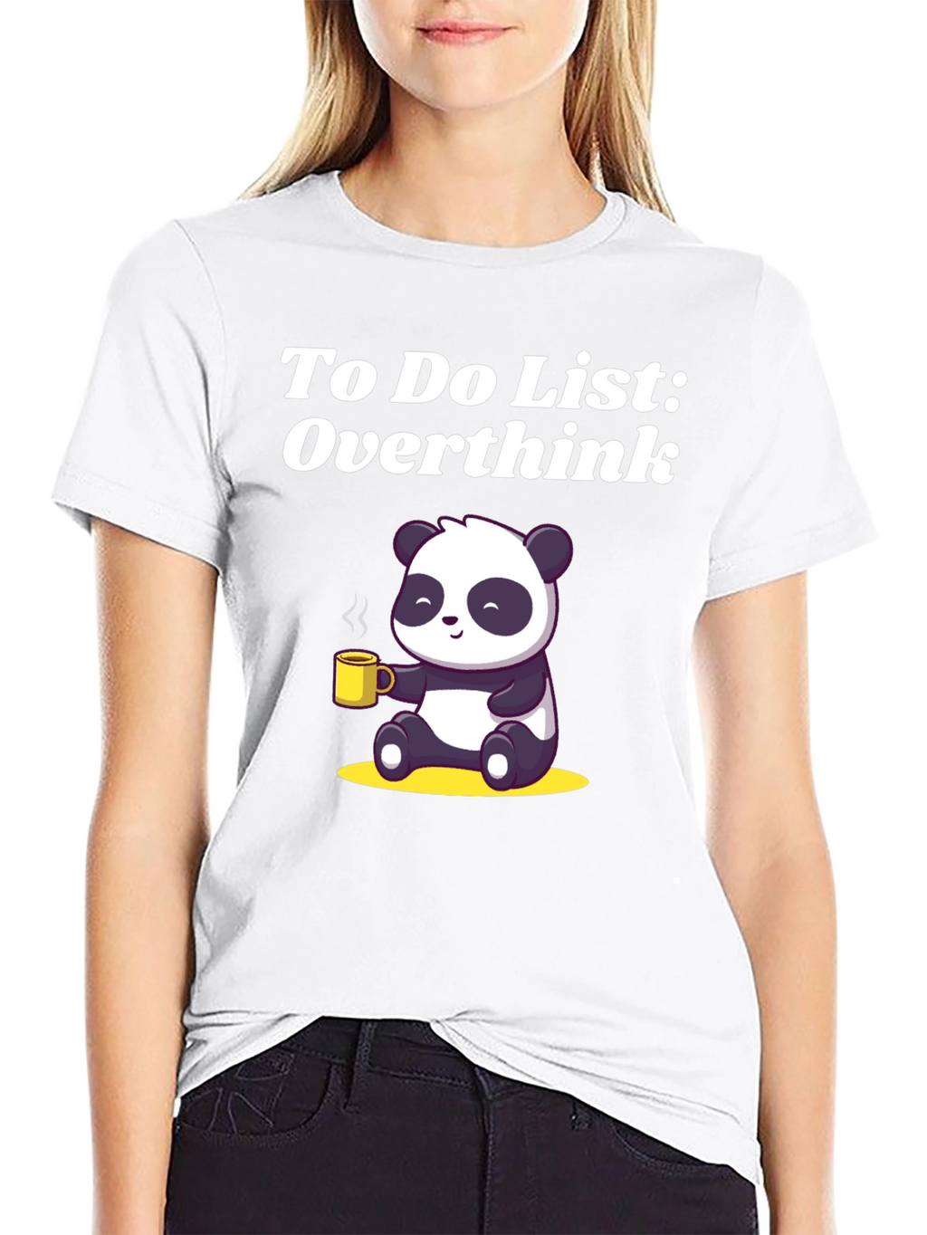 Overthink Panda T-Shirt - Funny & Relatable