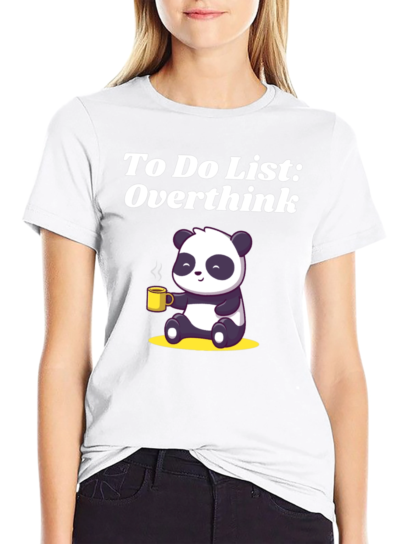 Overthink Panda T-Shirt - Funny & Relatable