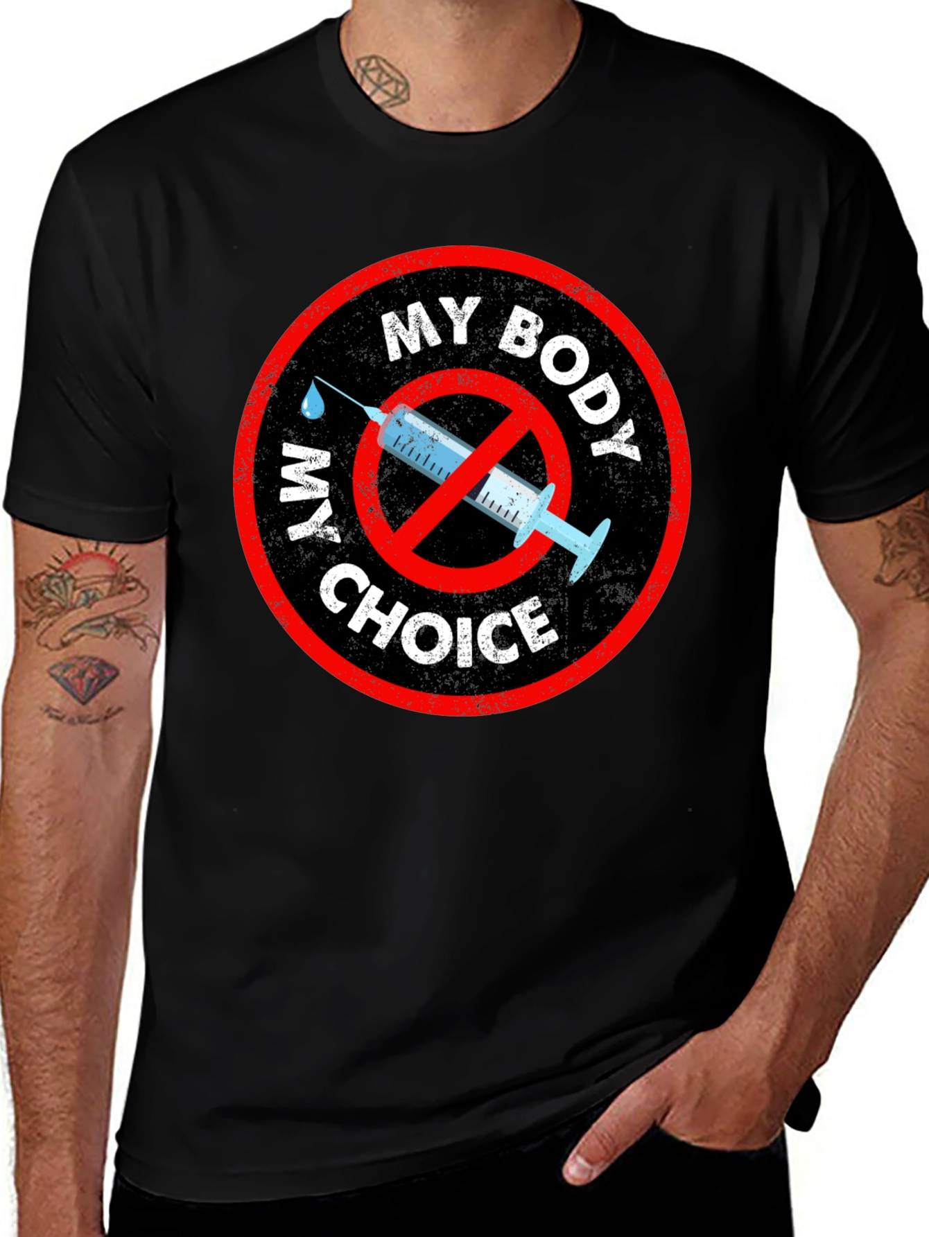 My Body My Choice T-Shirt Anti Vaccine Mandate