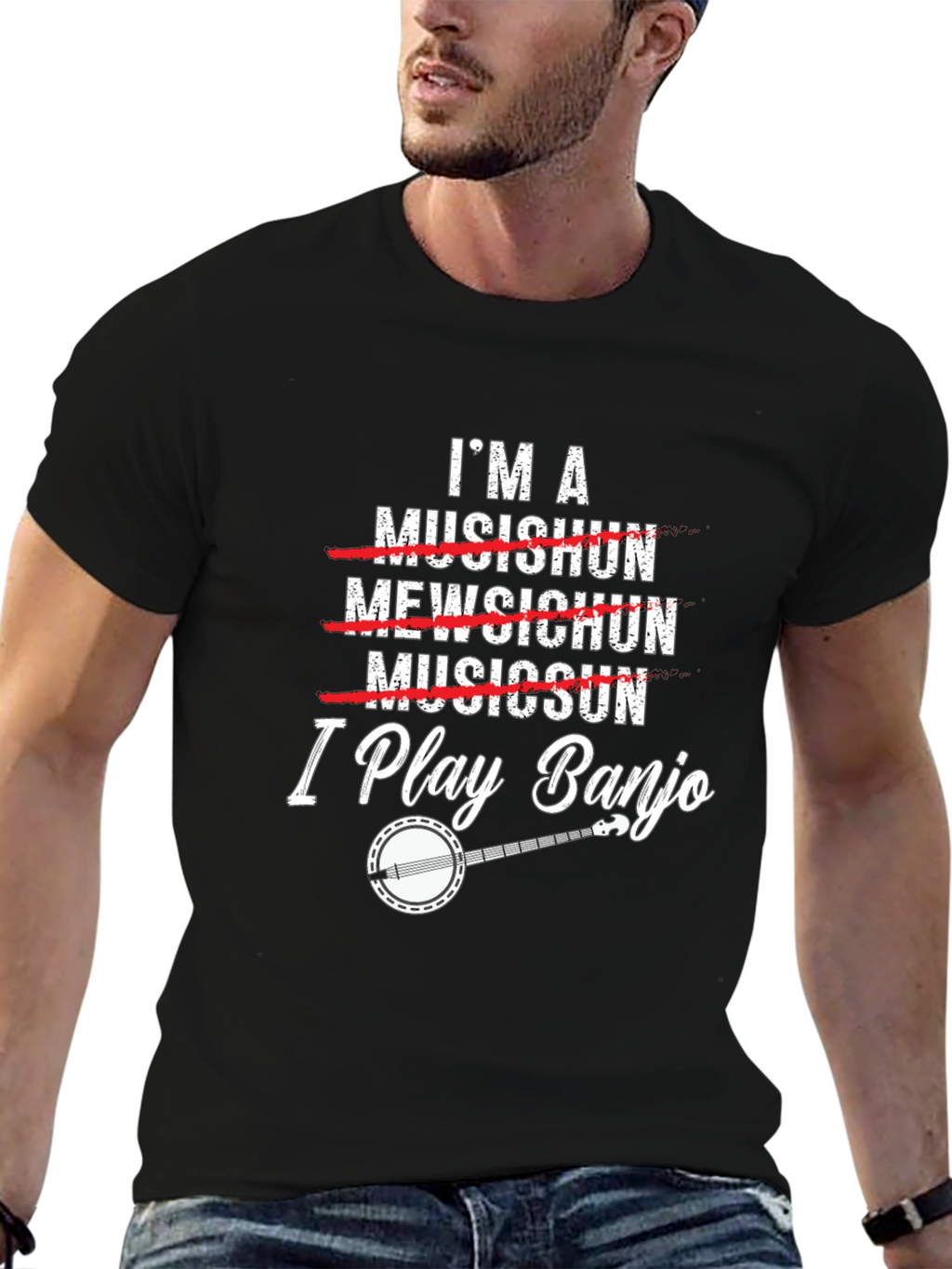 I Play Banjo T-Shirt Musician Gift