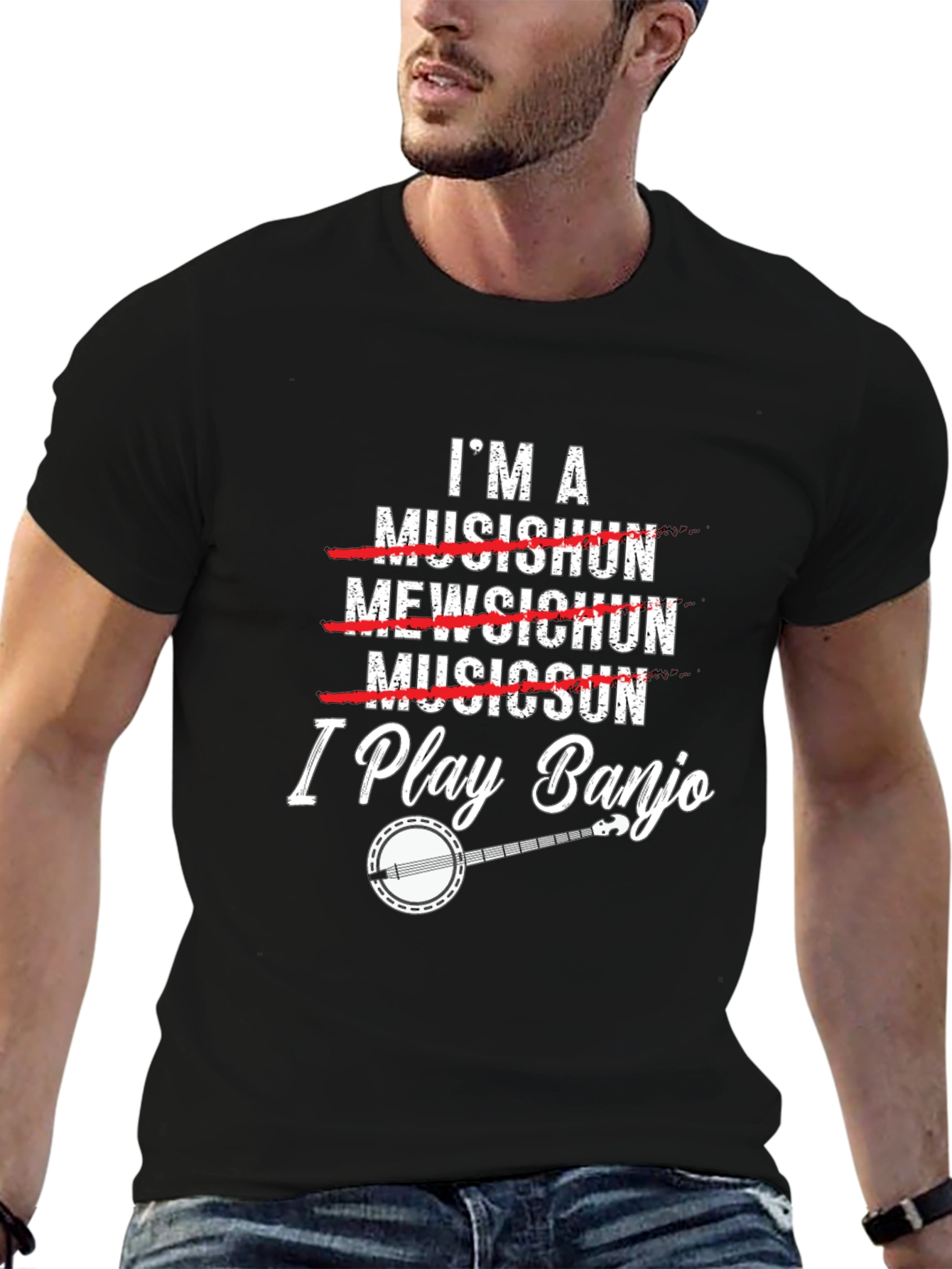 I Play Banjo T-Shirt Musician Gift