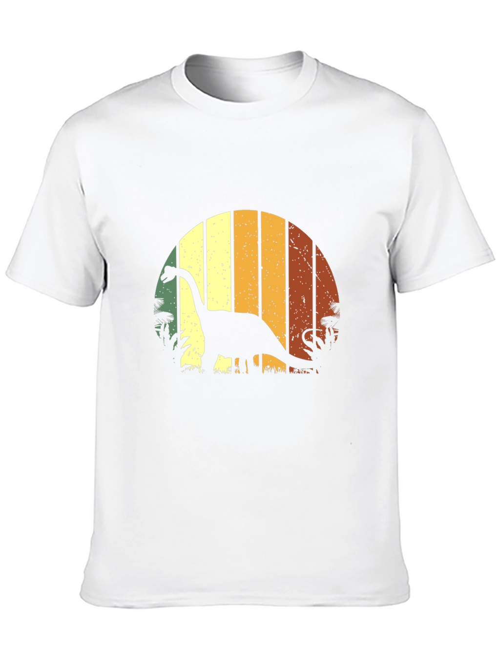 Retro Dinosaur Sunset Graphic T-Shirt