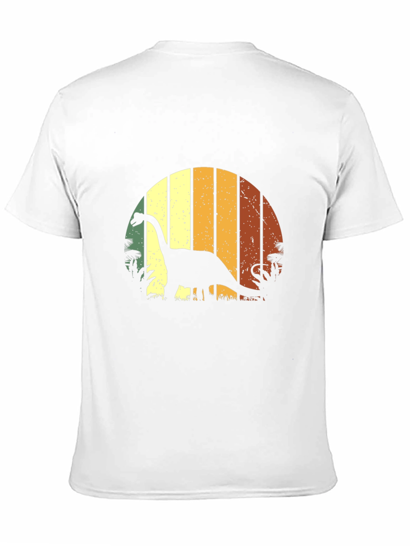 Retro Dinosaur Sunset Graphic T-Shirt