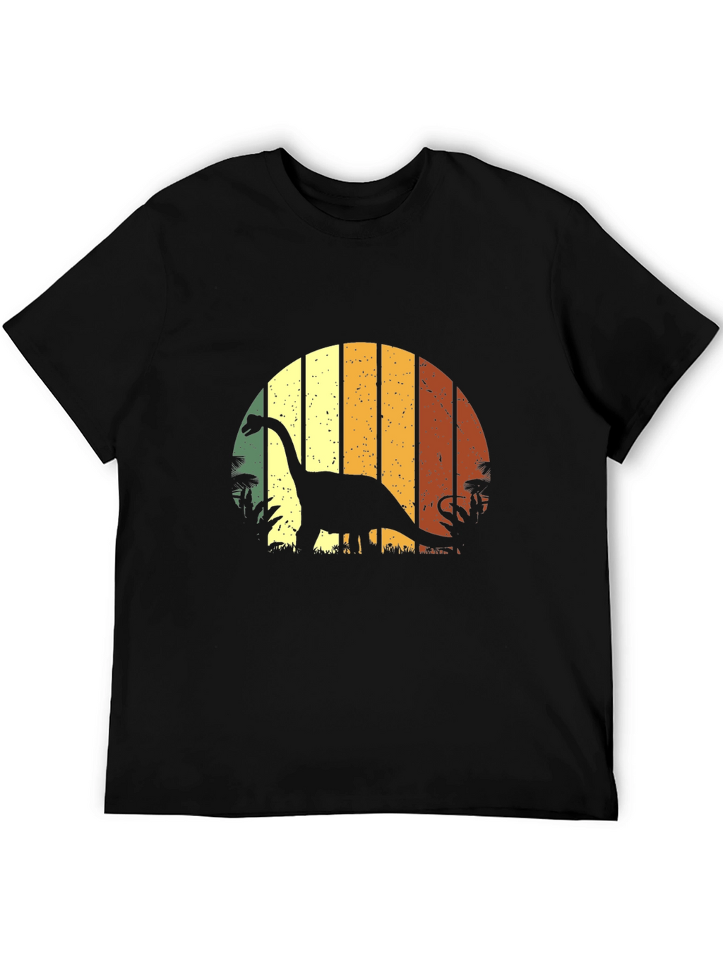 Retro Dinosaur Sunset Graphic T-Shirt