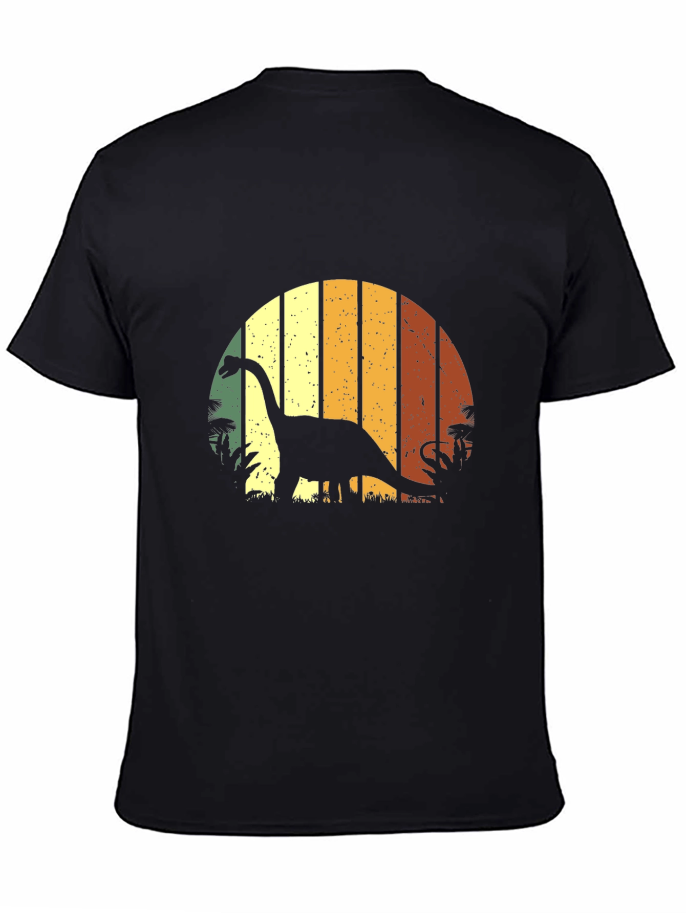 Retro Dinosaur Sunset Graphic T-Shirt